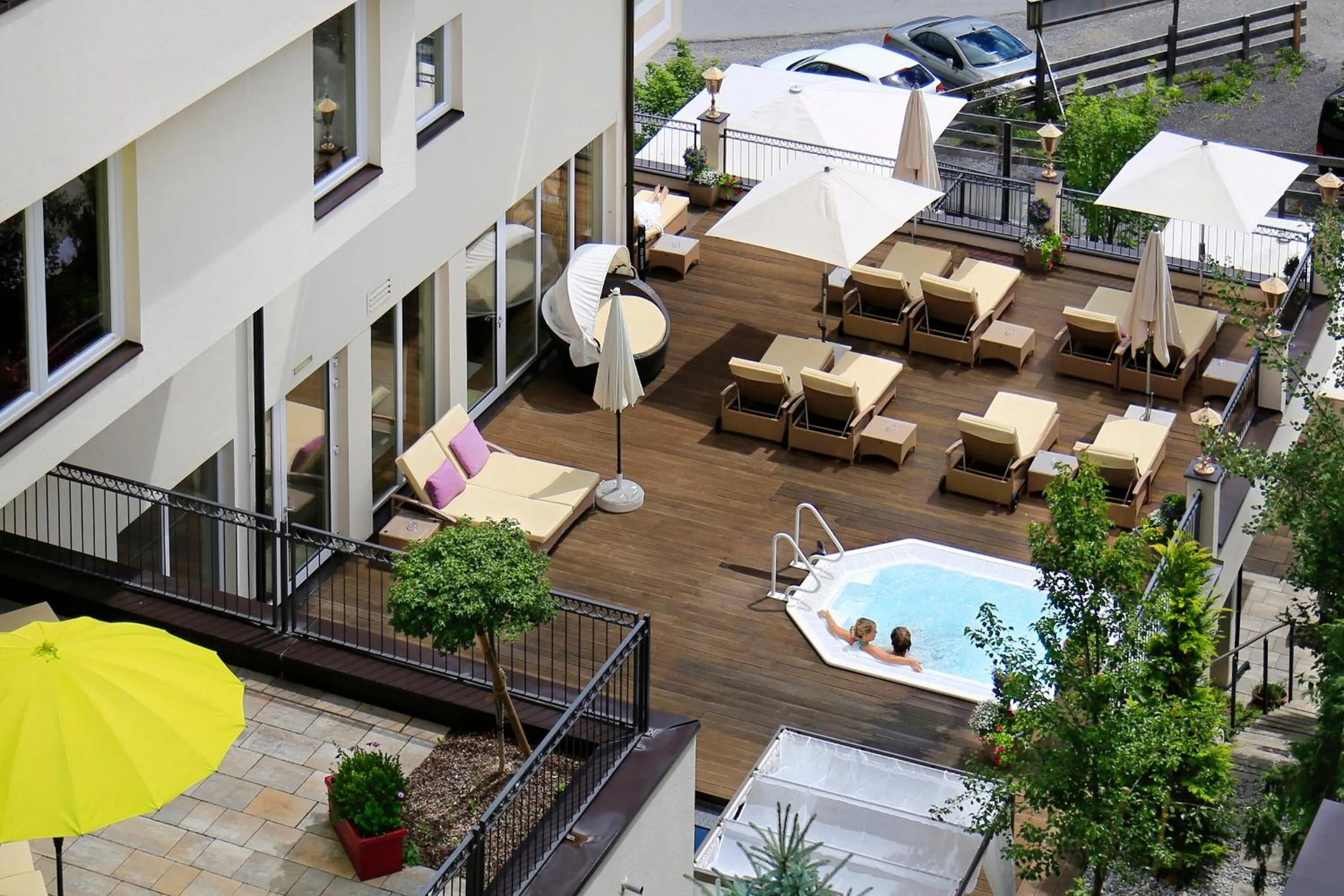 Hot Tub in Alpen-Herz Romantik & Spa - Adults Only