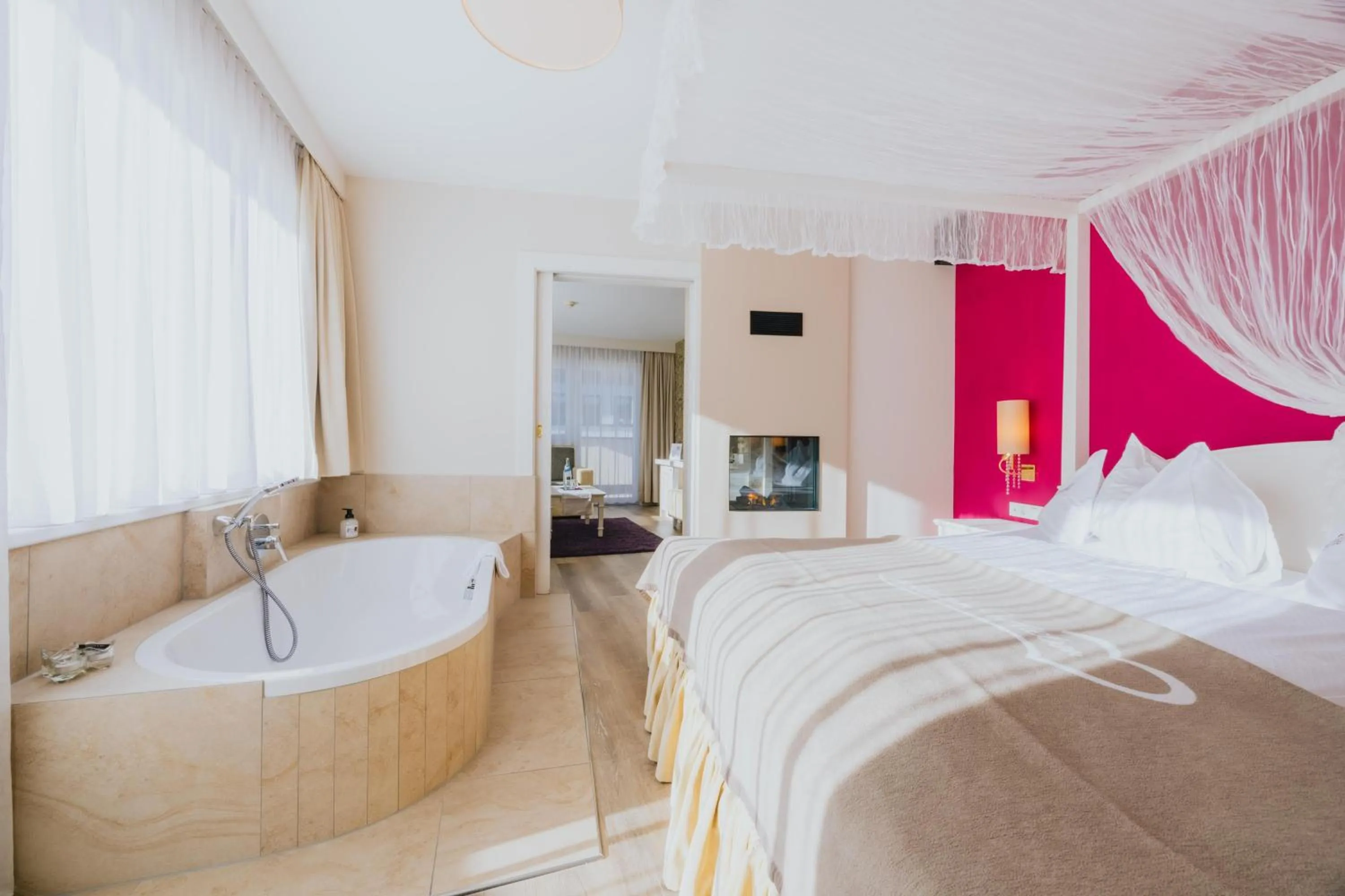 Photo of the whole room, Bed in Alpen-Herz Romantik & Spa - Adults Only