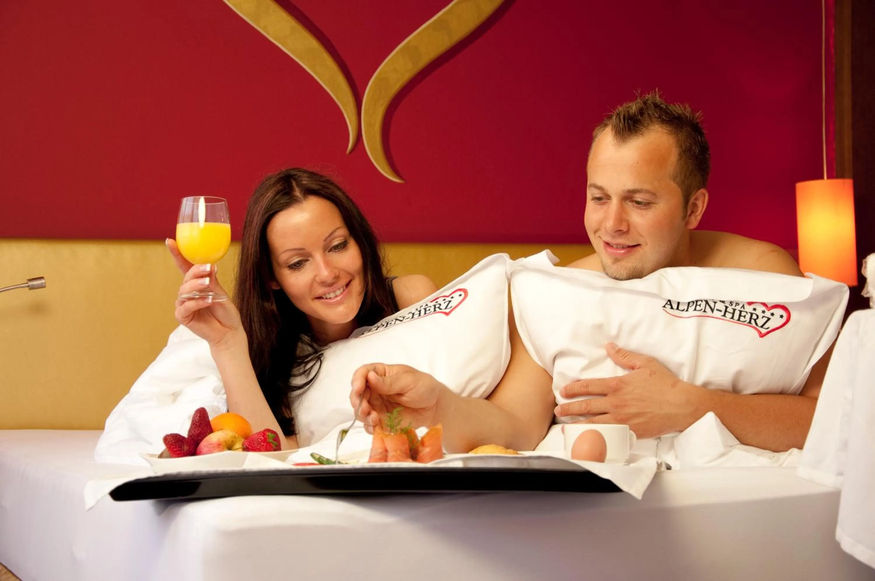 Bed in Alpen-Herz Romantik & Spa - Adults Only