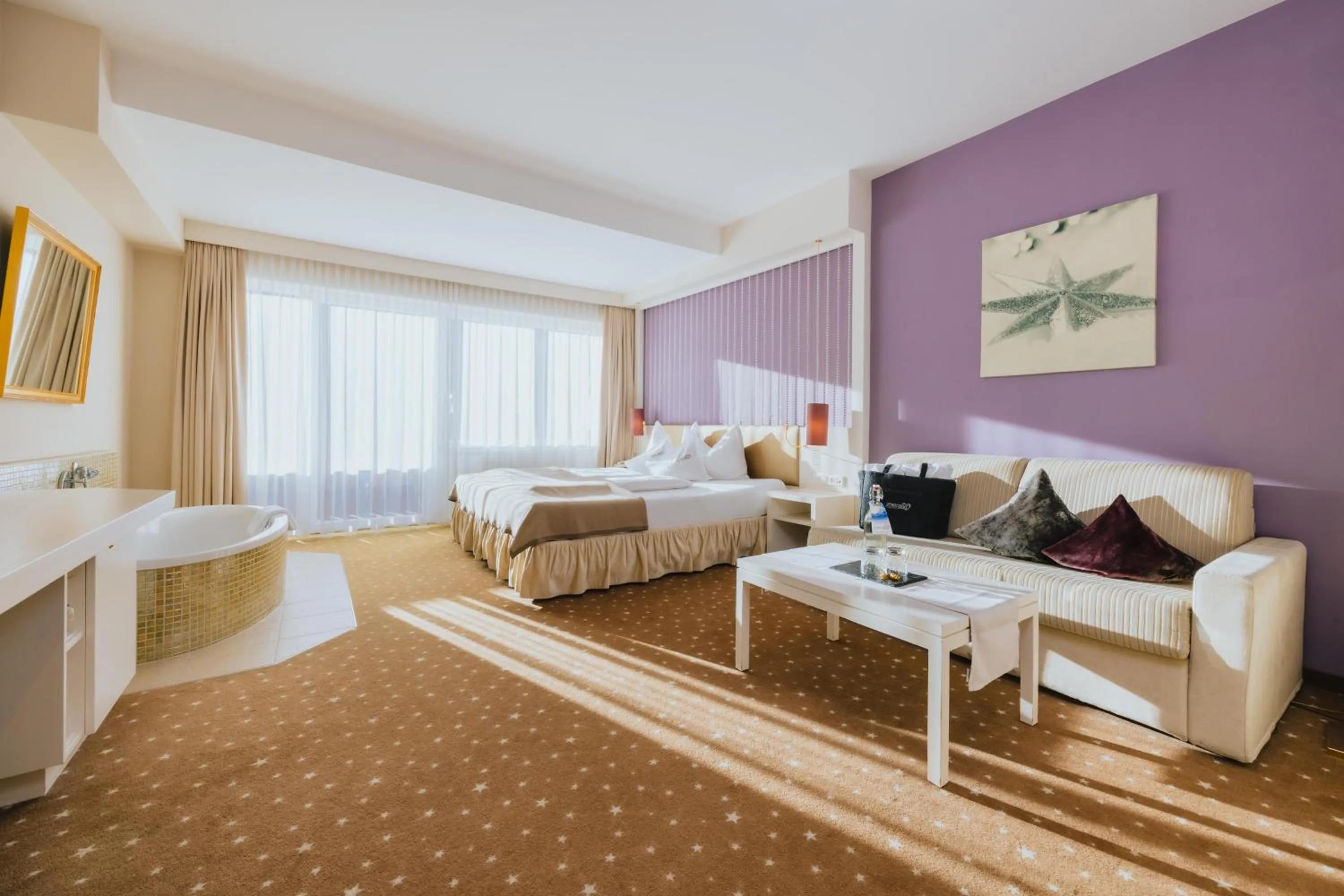 Photo of the whole room, Bed in Alpen-Herz Romantik & Spa - Adults Only