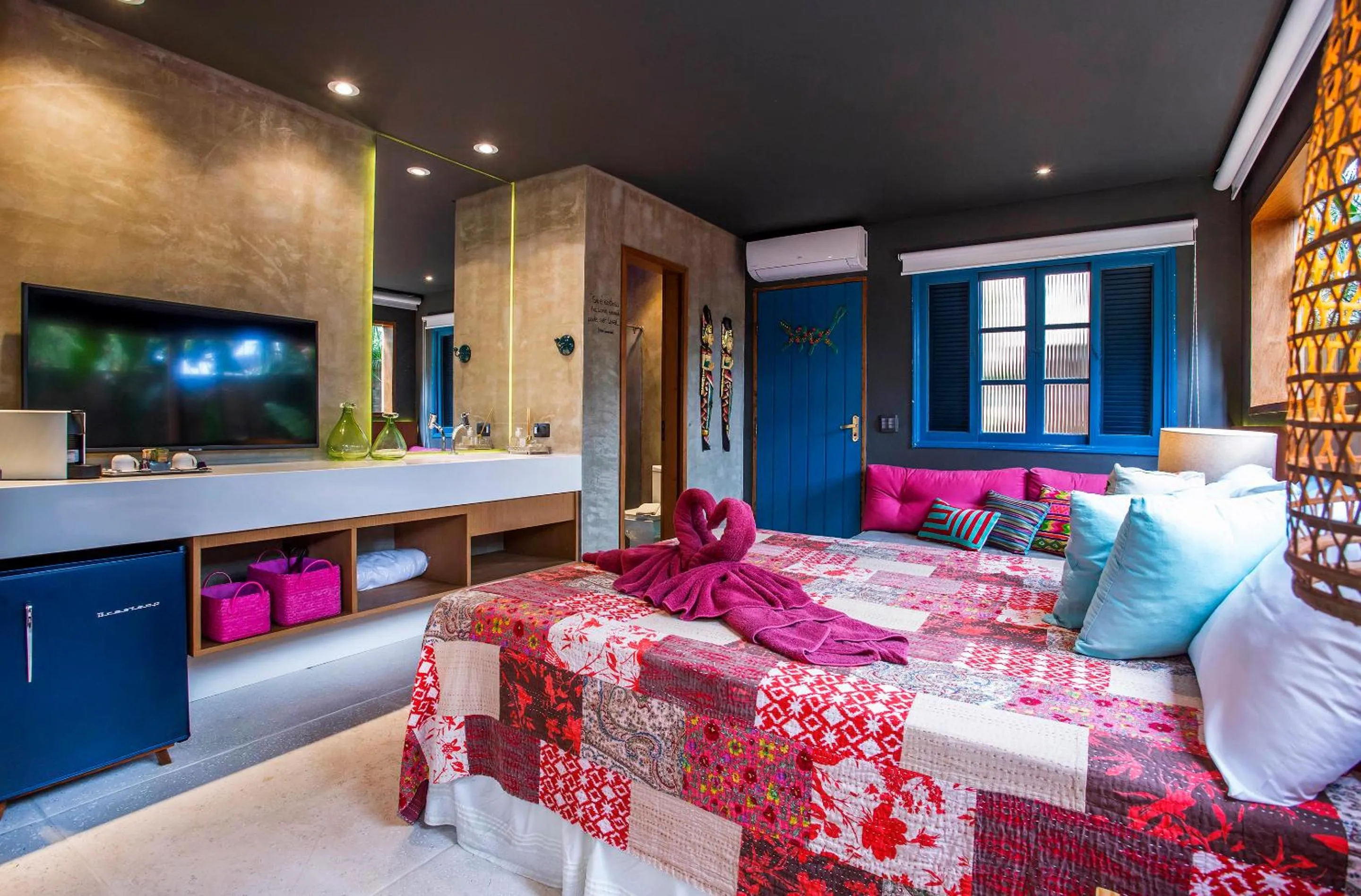 Bed in Pousada Refúgio de Maresias