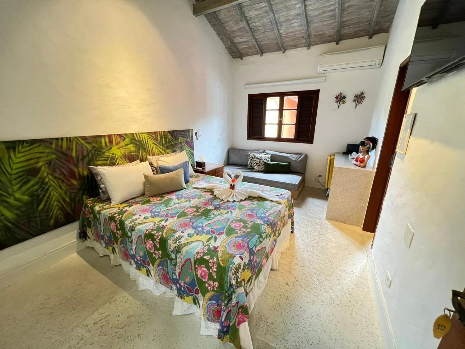 Bed in Pousada Refúgio de Maresias