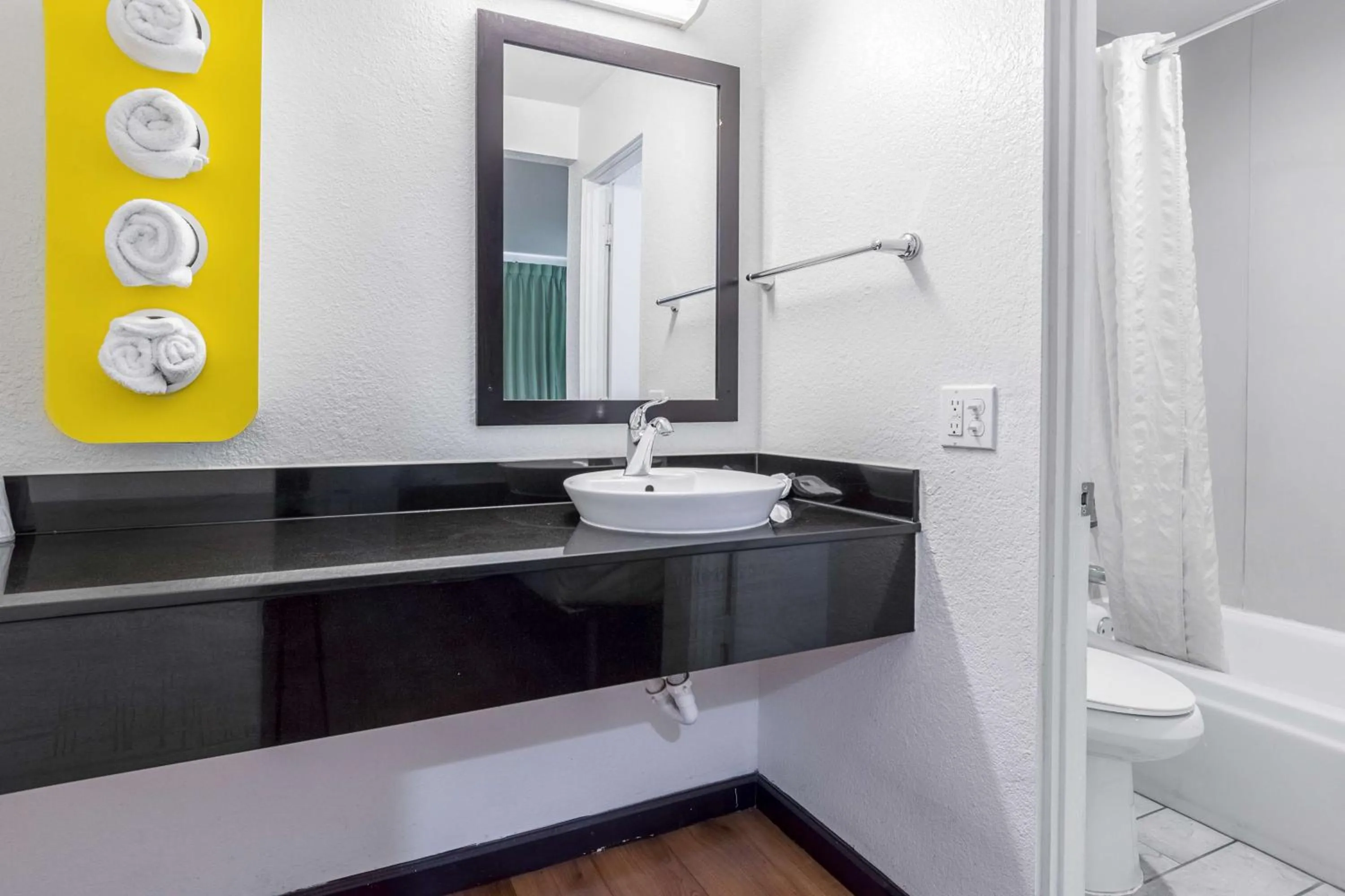 Bathroom in Motel 6 Riverside, CA - UCR East