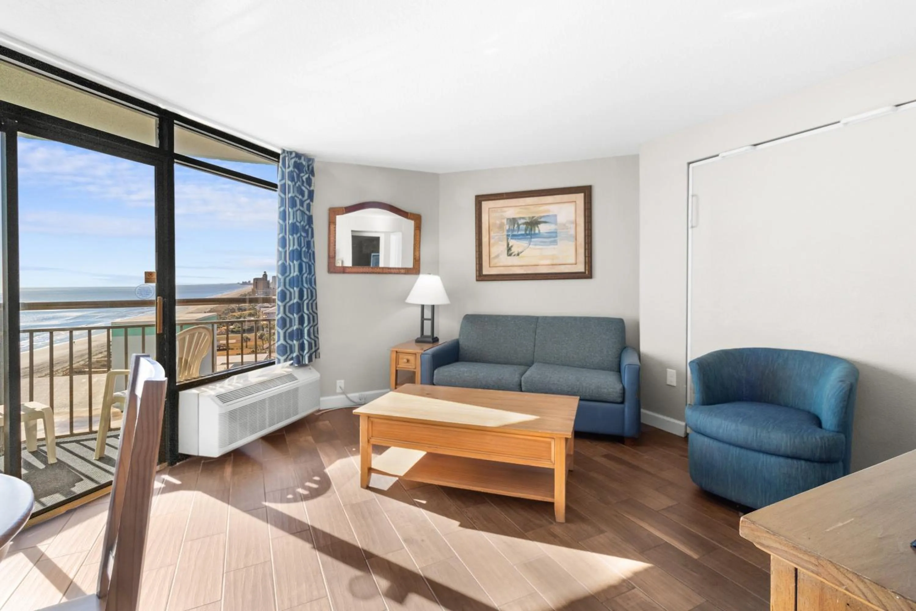 Living room in Monterey Bay Suites