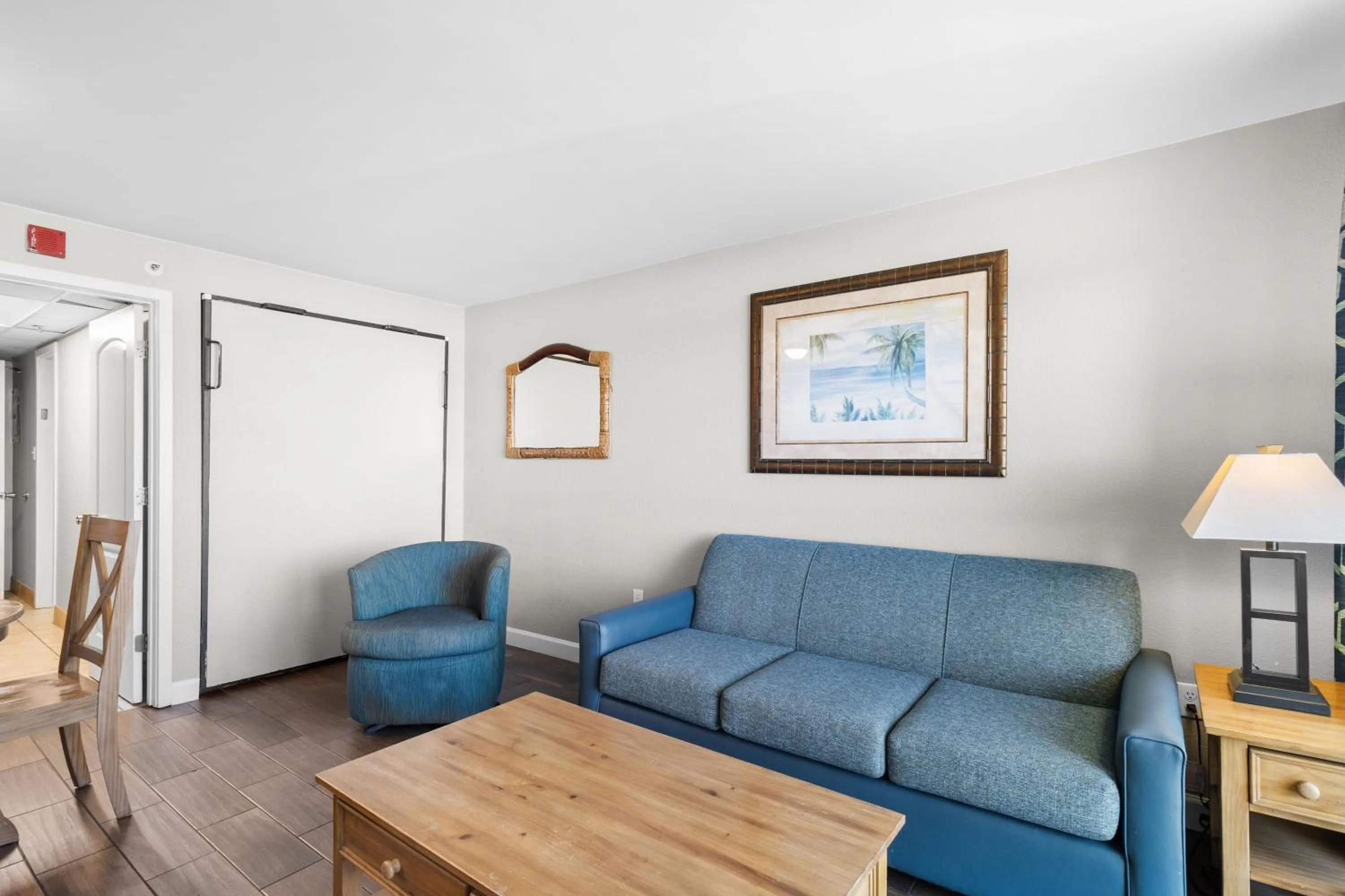 Living room in Monterey Bay Suites