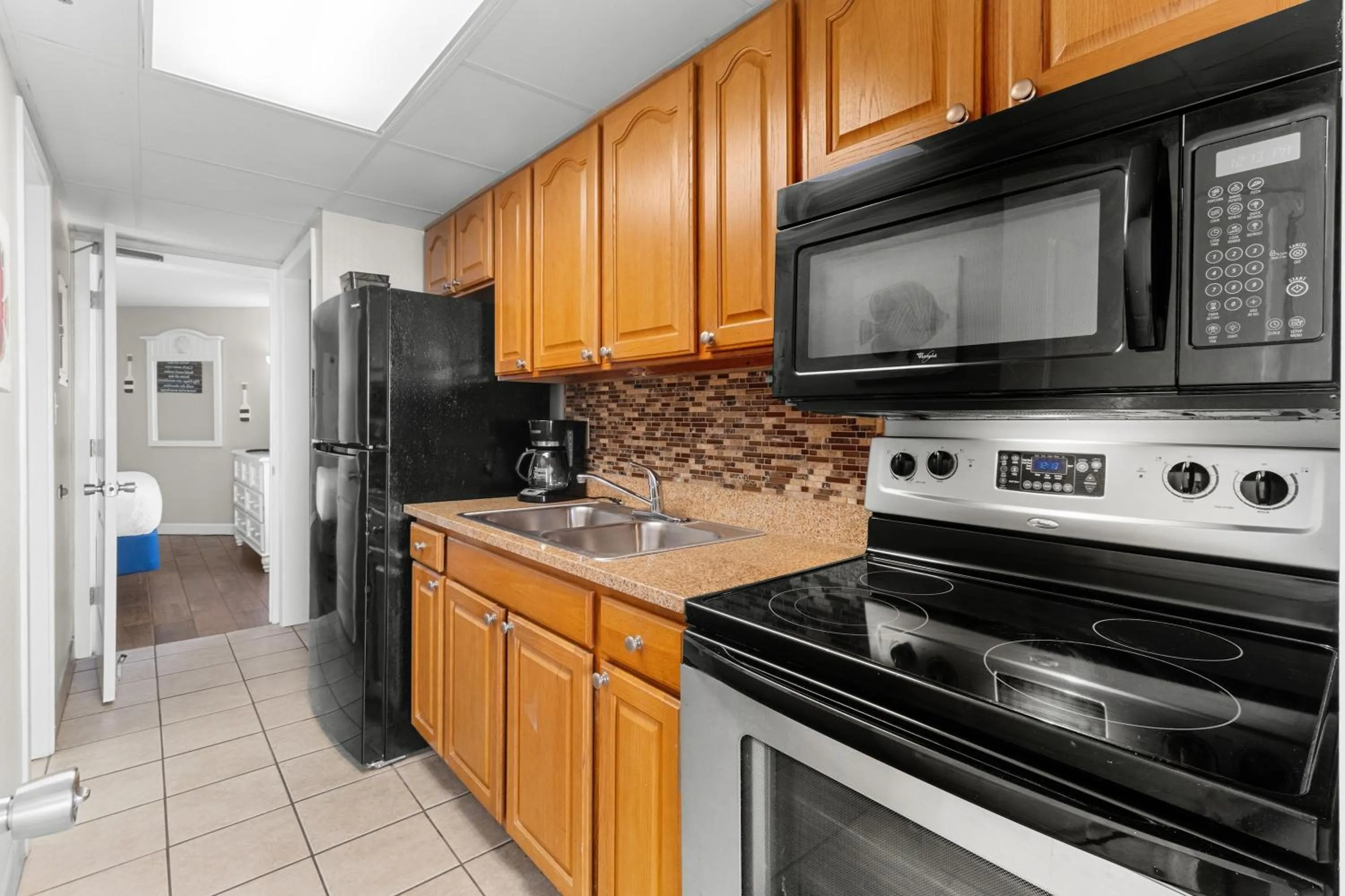 kitchen in Monterey Bay Suites
