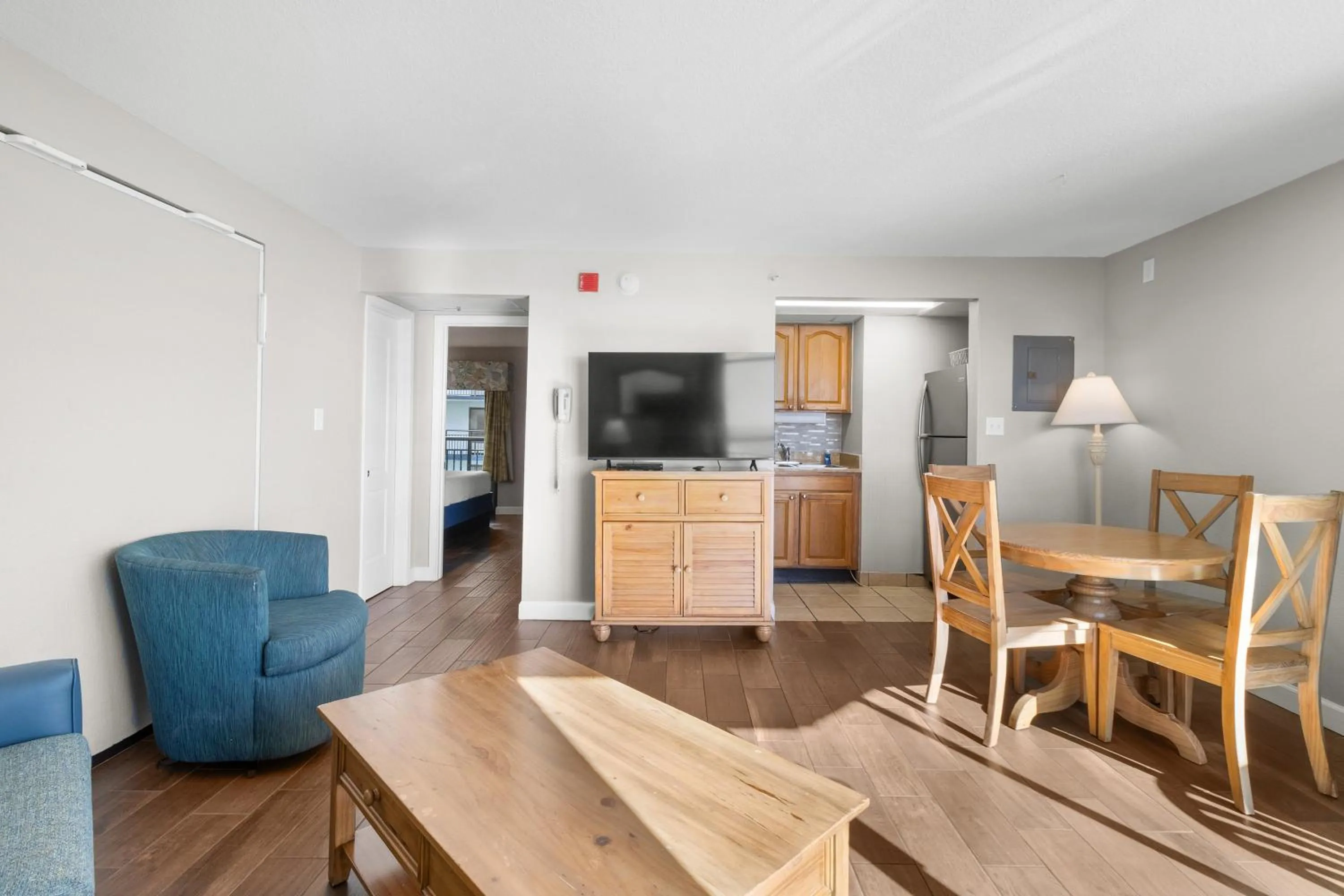 Living room in Monterey Bay Suites