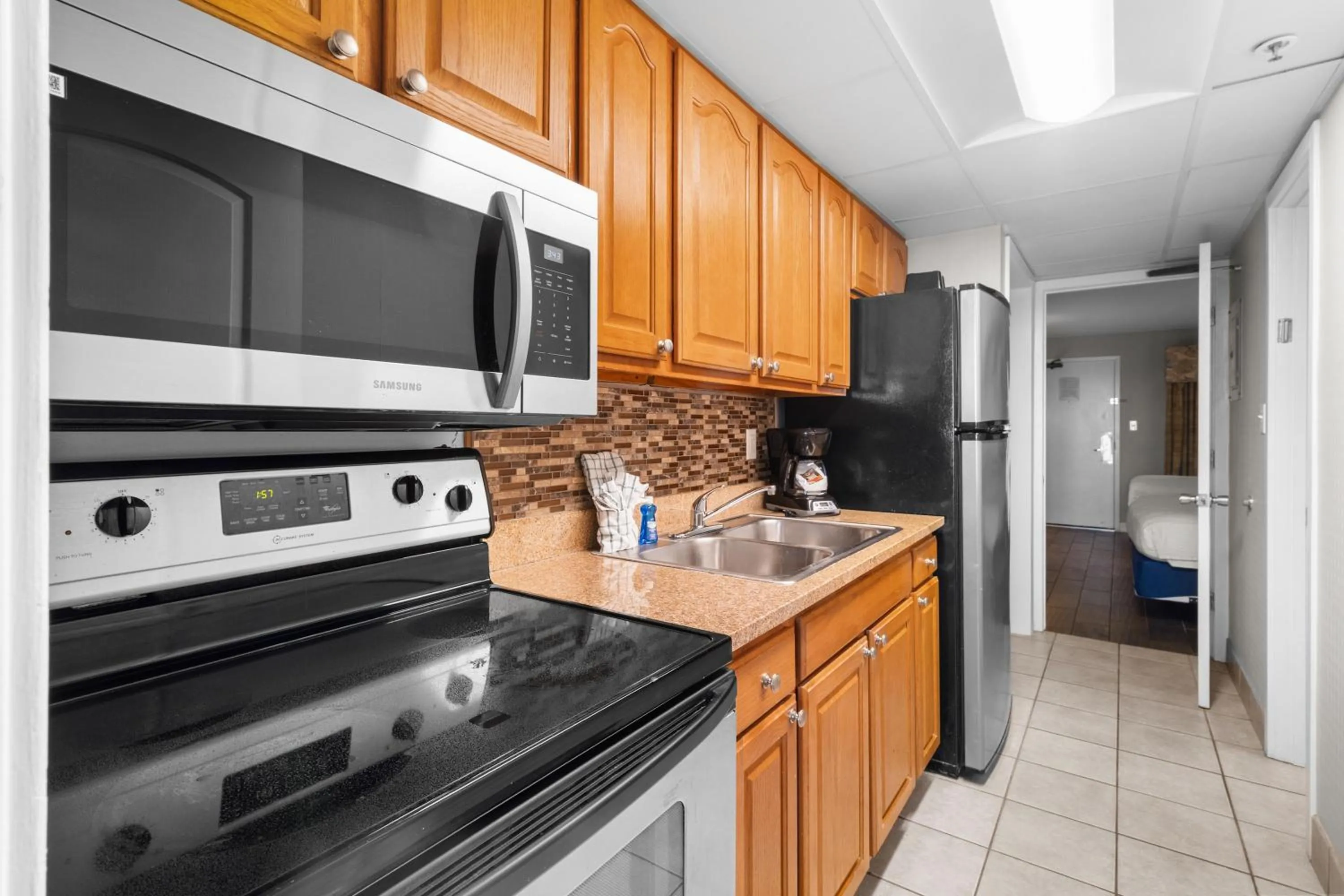kitchen in Monterey Bay Suites