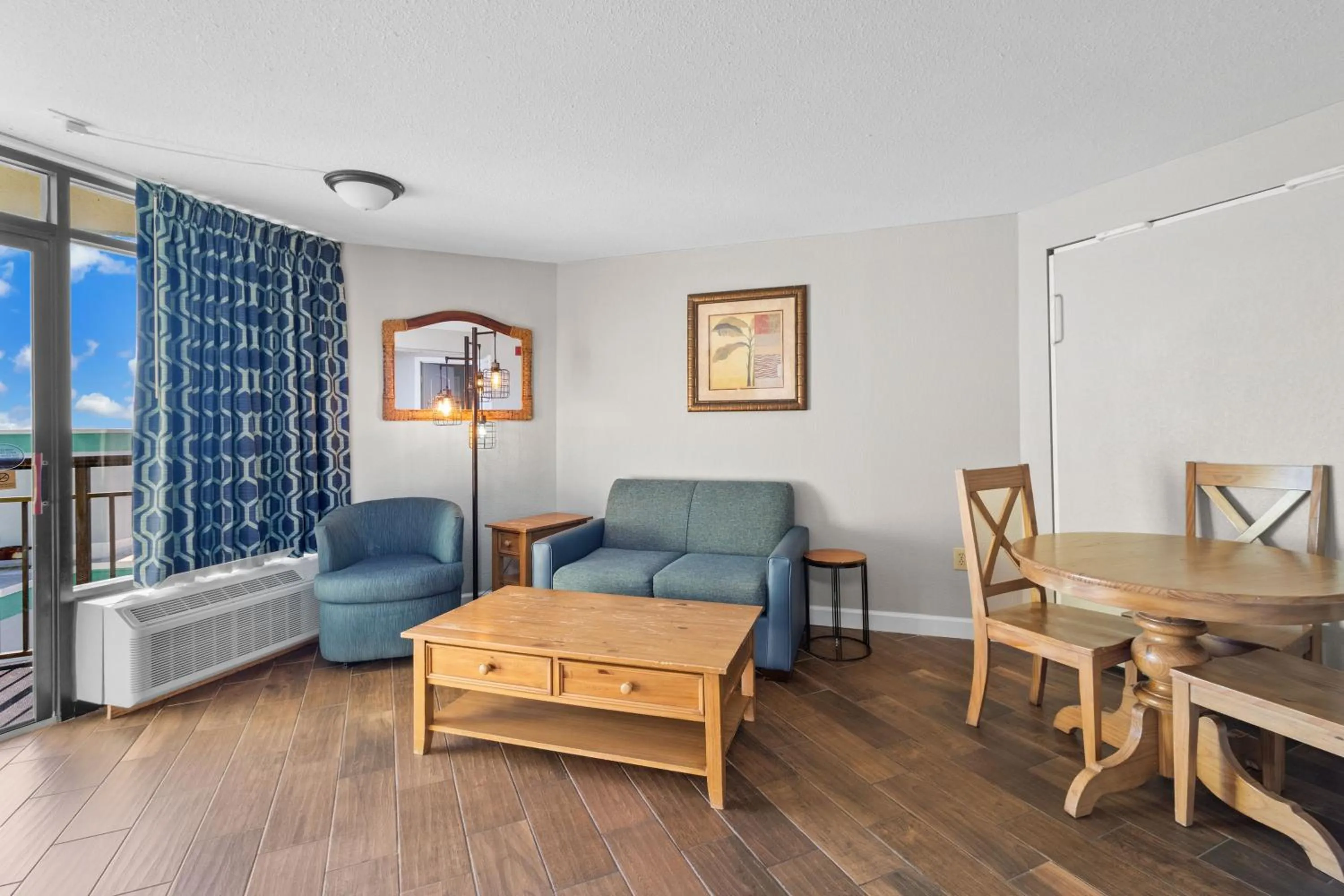 Living room in Monterey Bay Suites