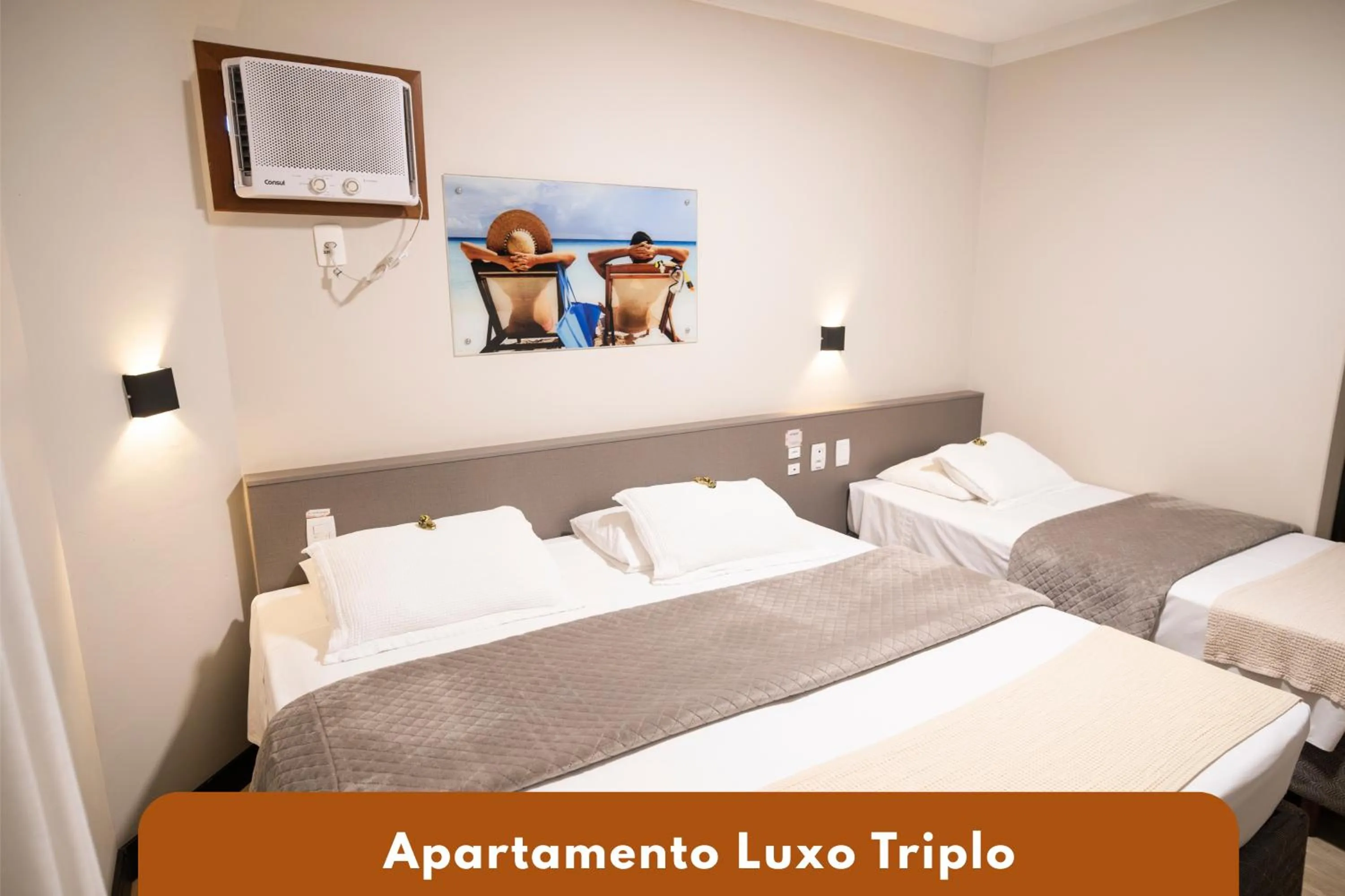 Bed in Camboriú Praia Hotel