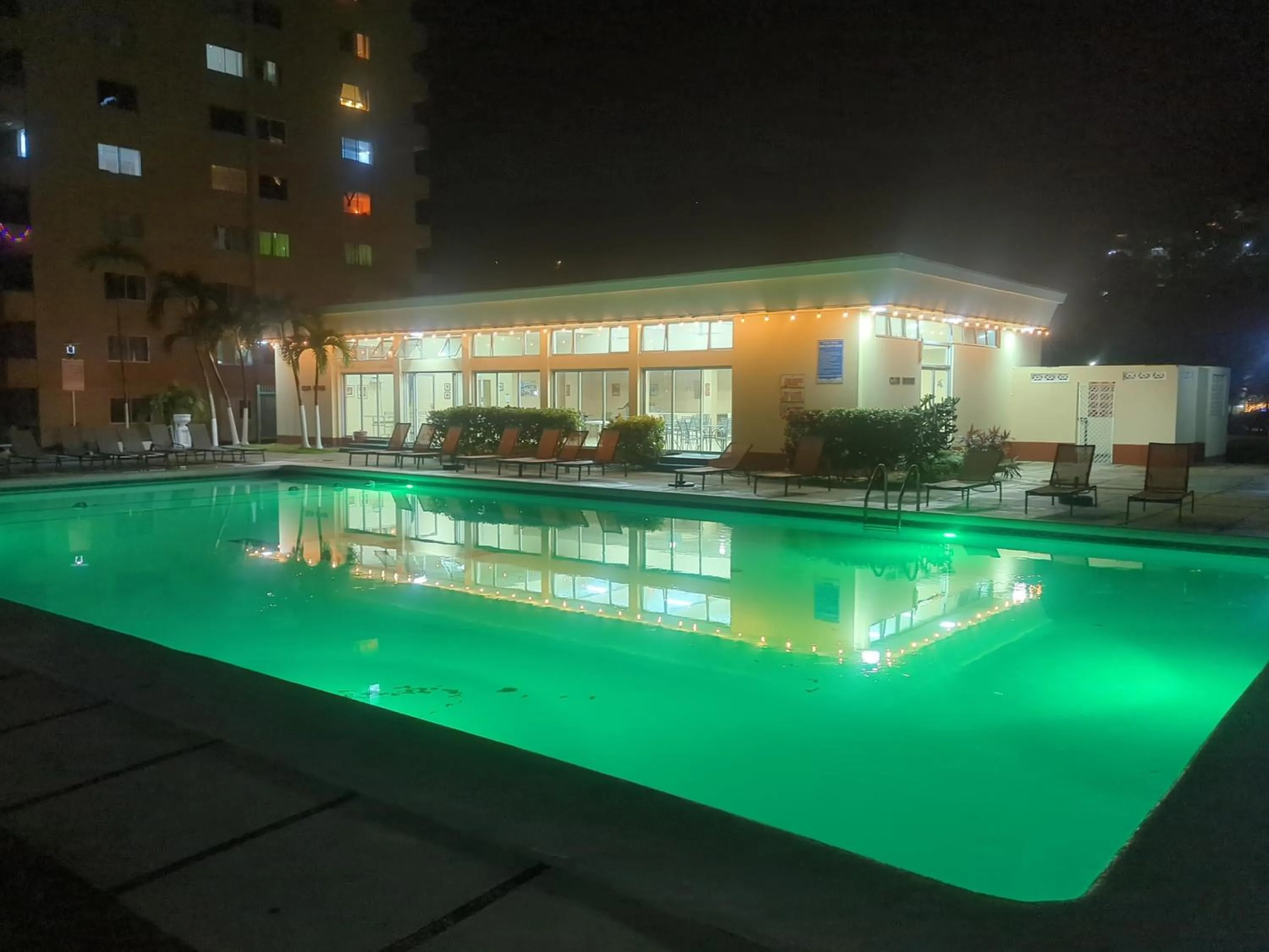 Beach-side condos at Turtle Beach Towers