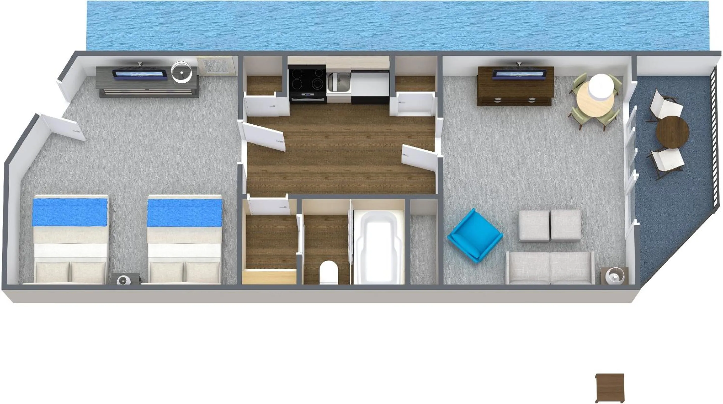 Floor plan in Breakers Resort Hotel