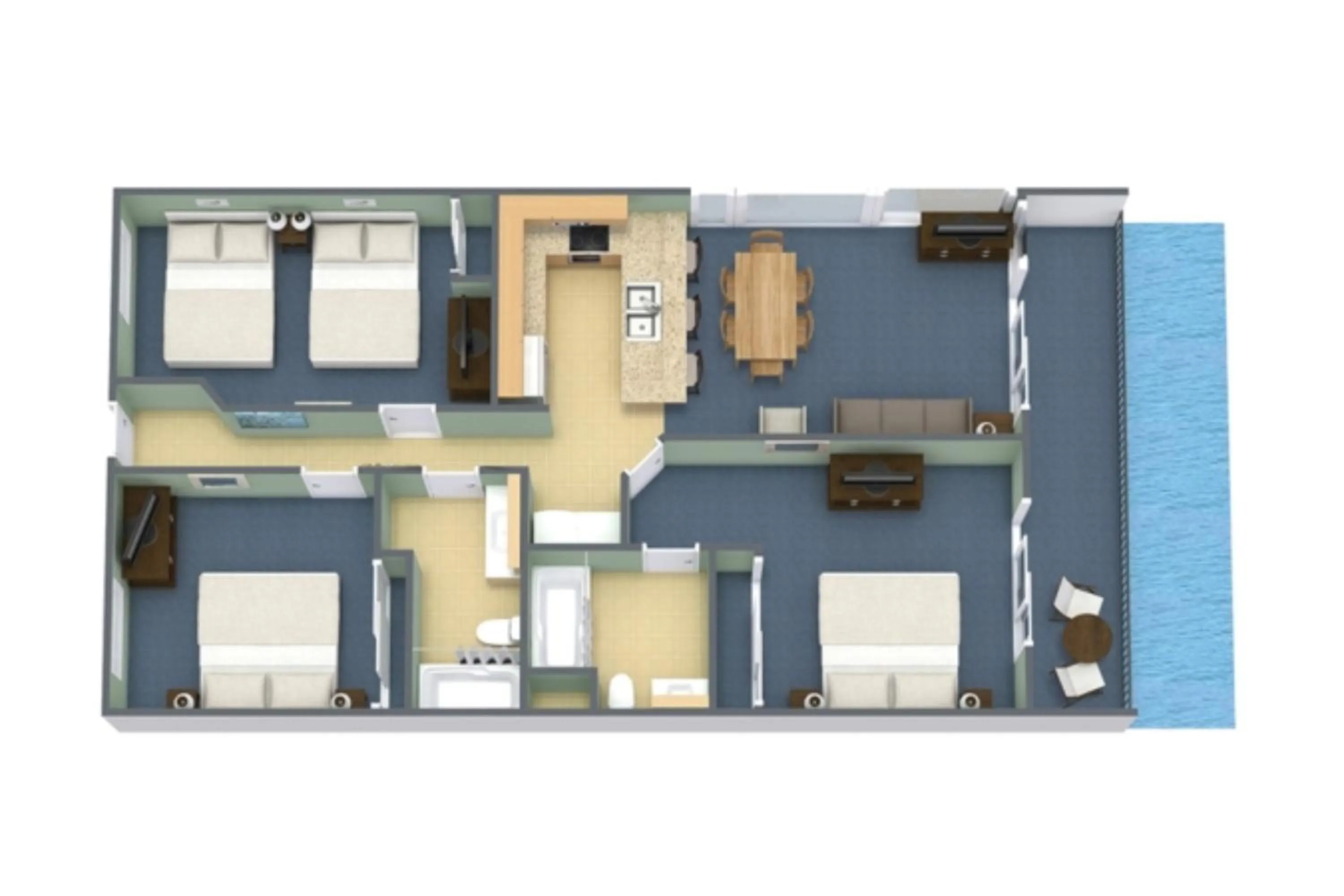 Floor plan in Breakers Resort Hotel