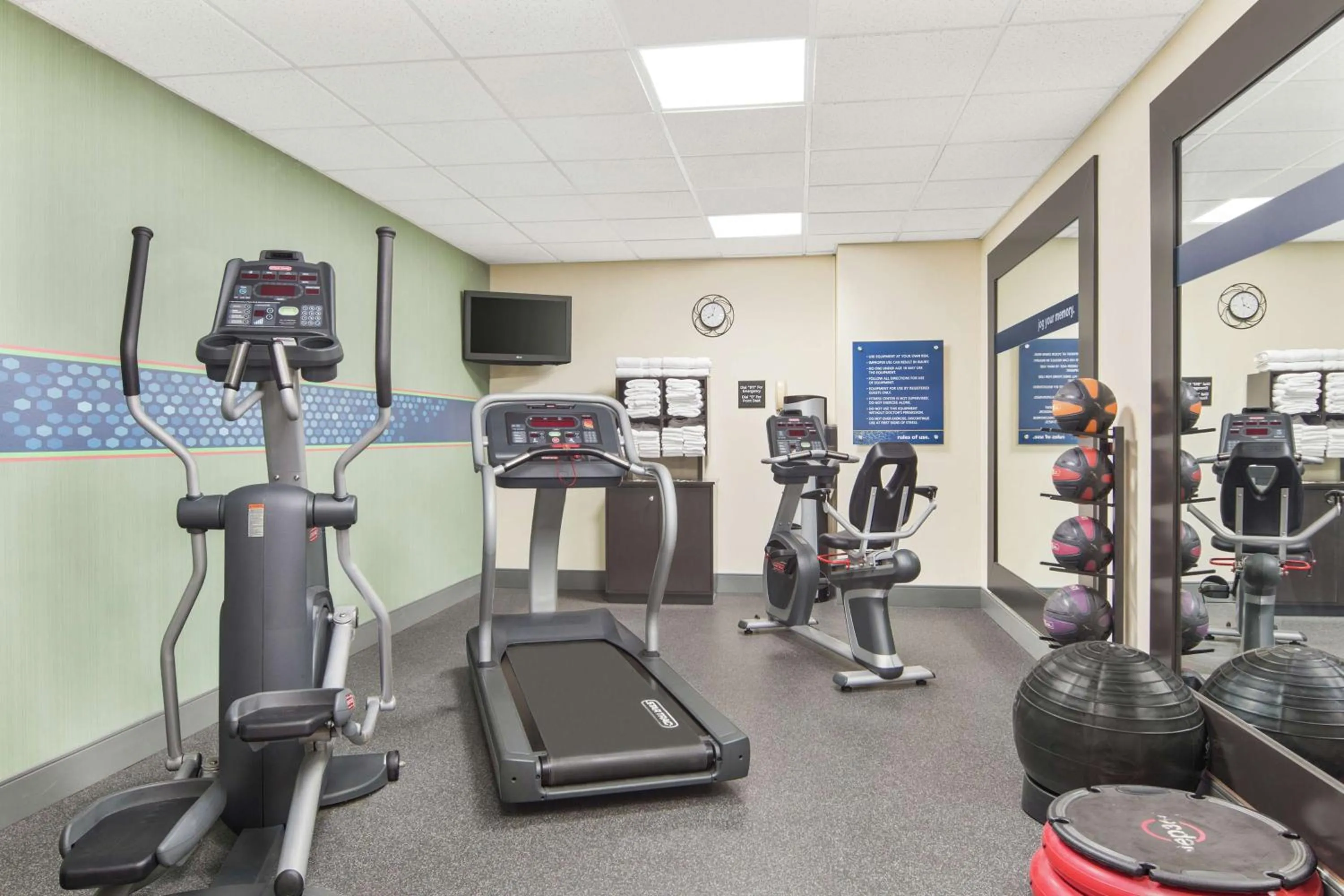 Fitness centre/facilities in Hampton Inn Thomasville