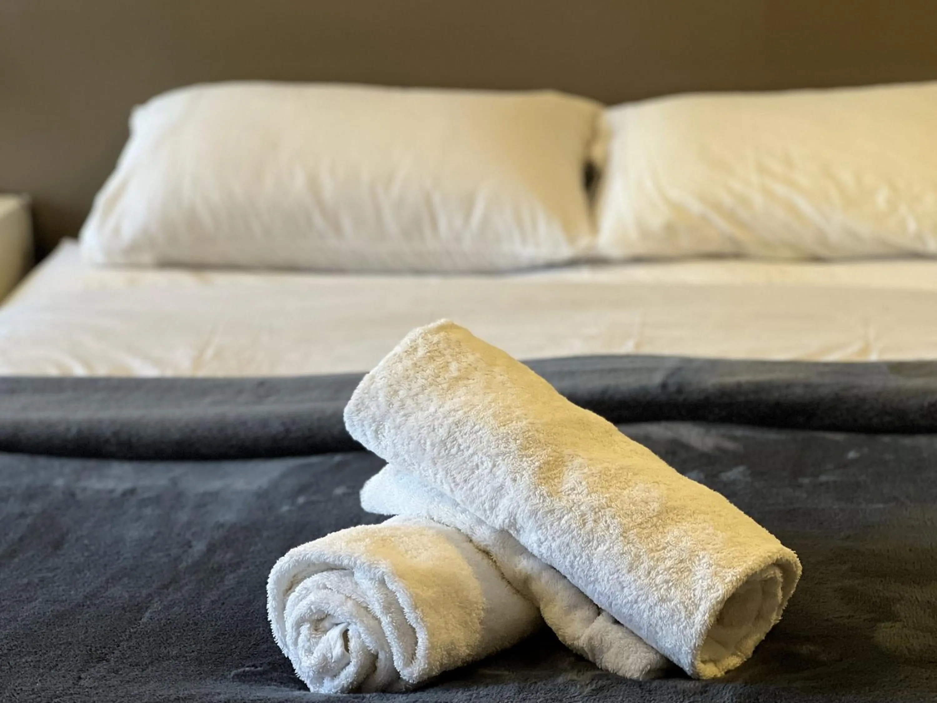 Bed in Yuki Inn Jindabyne