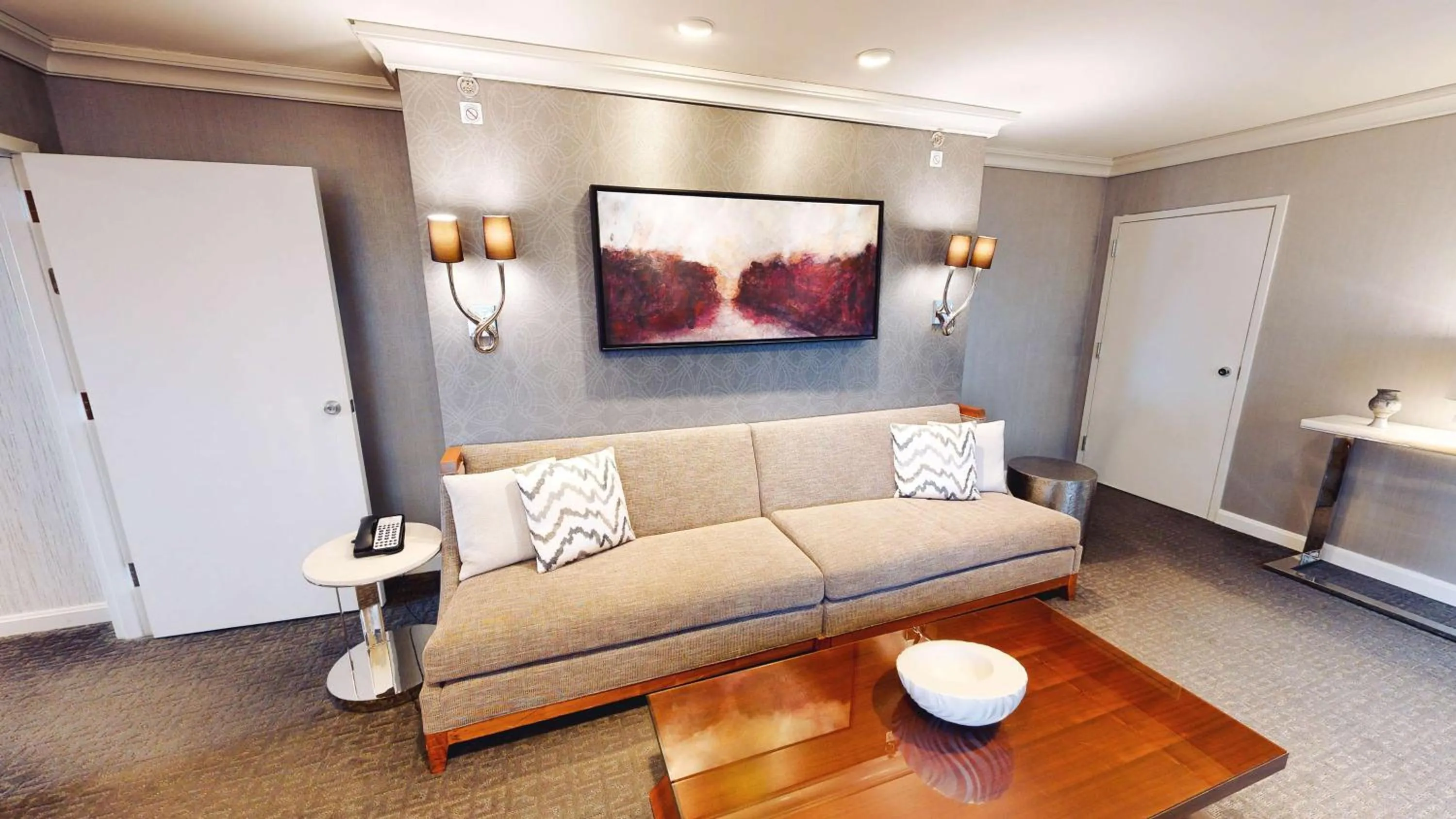 Bed in Hilton Chicago