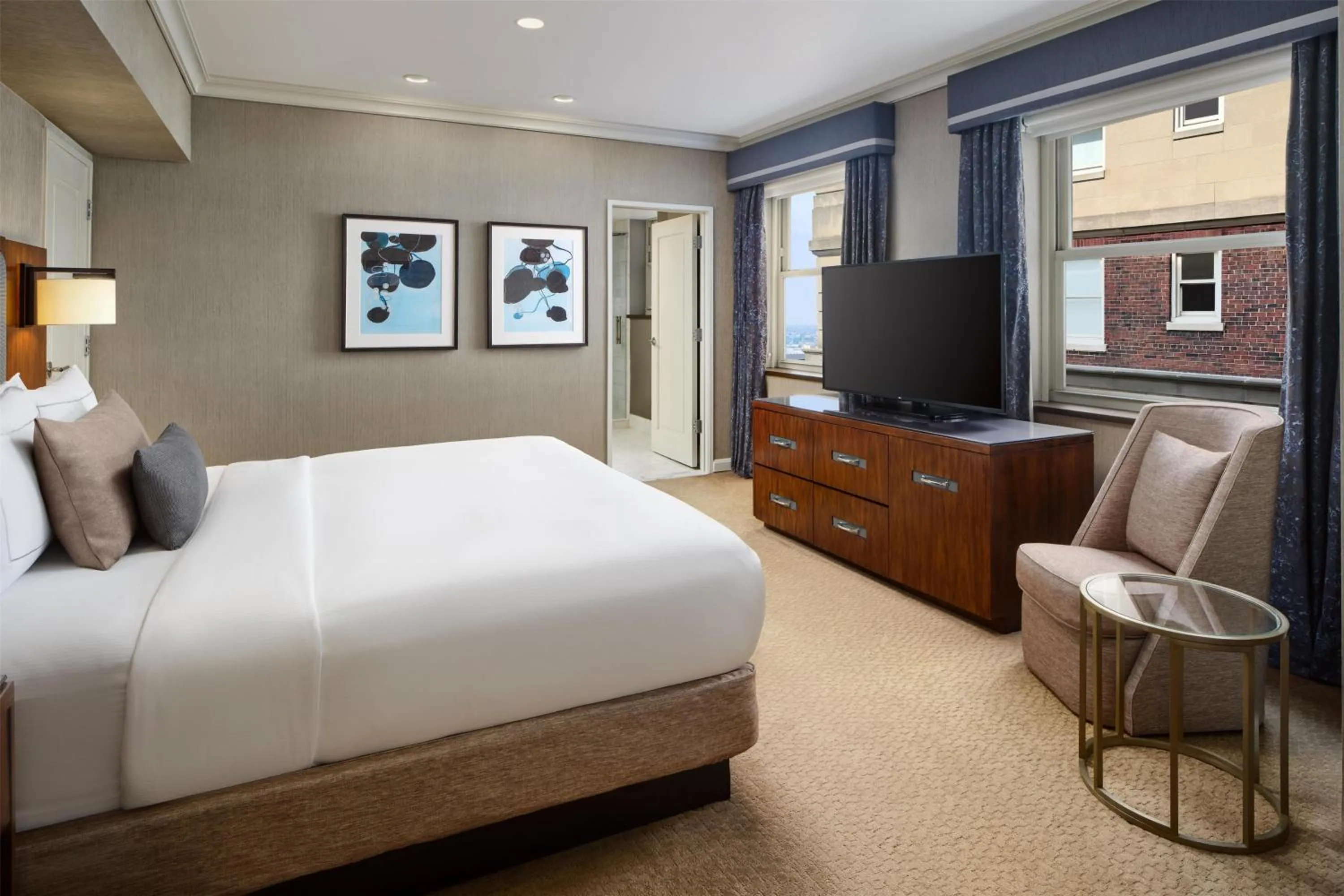 Bed in Hilton Chicago