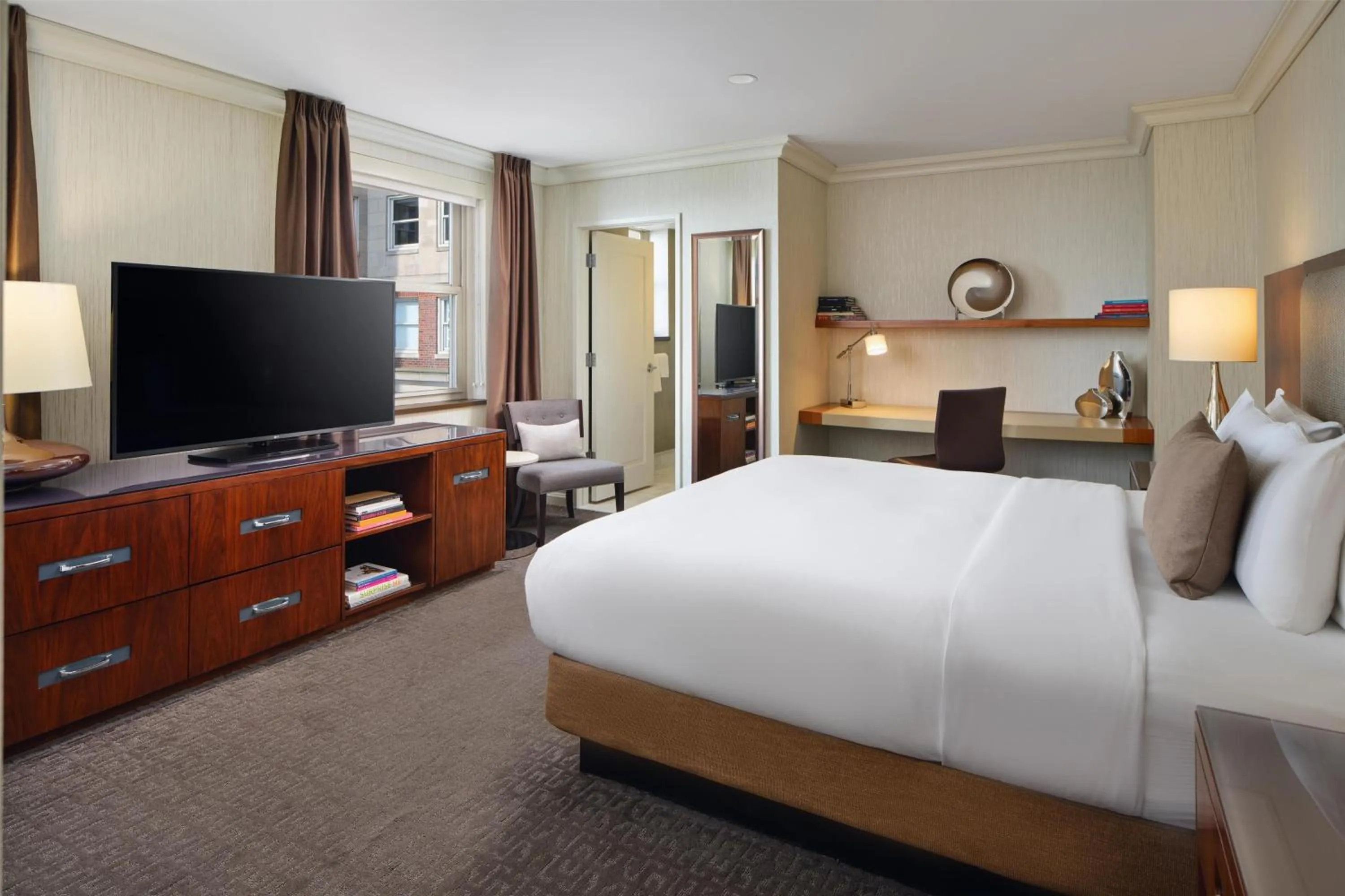 Bed in Hilton Chicago