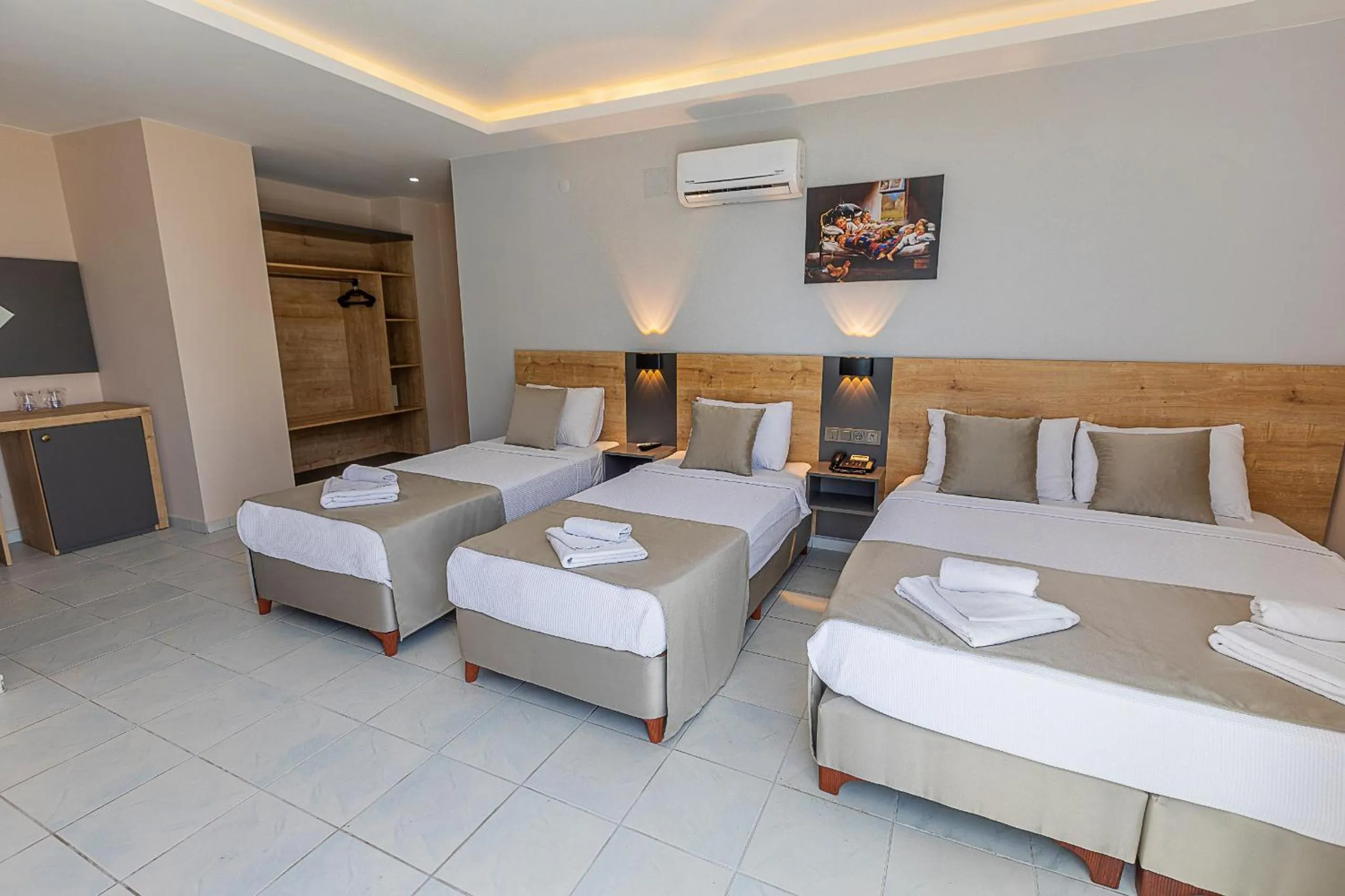 Bed in Alanya Risus Park Hotel