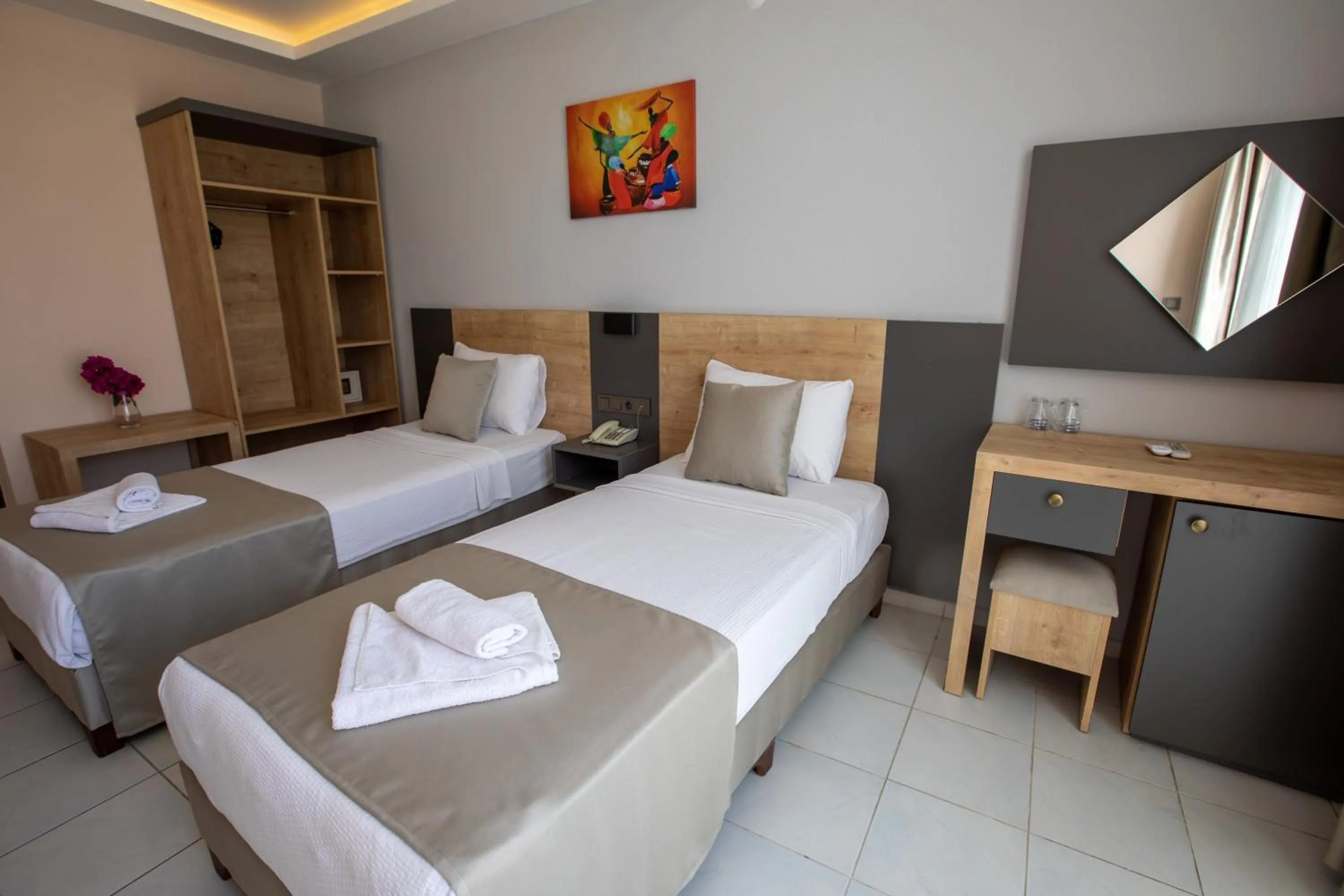 Bed in Alanya Risus Park Hotel