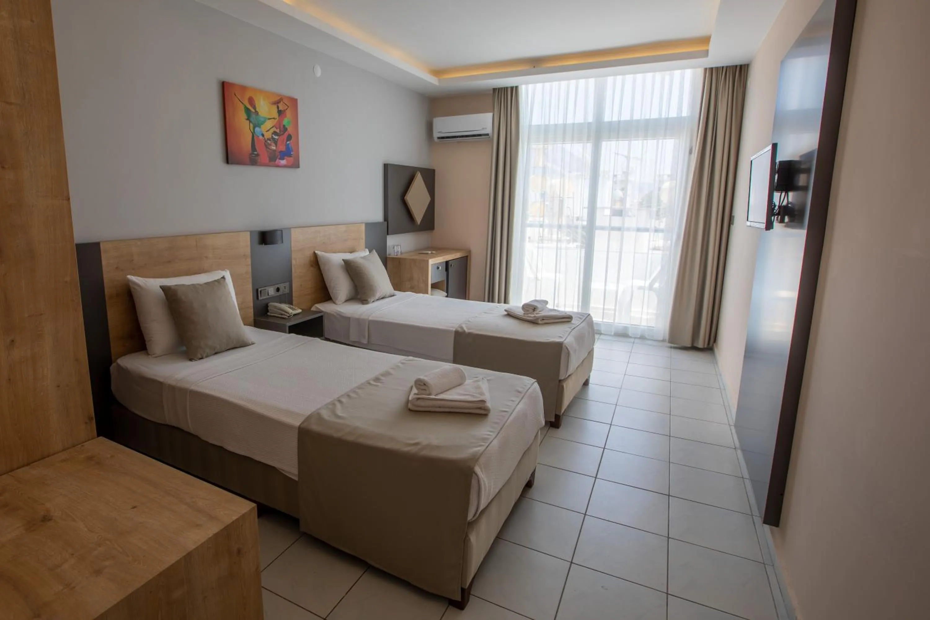 Bed in Alanya Risus Park Hotel