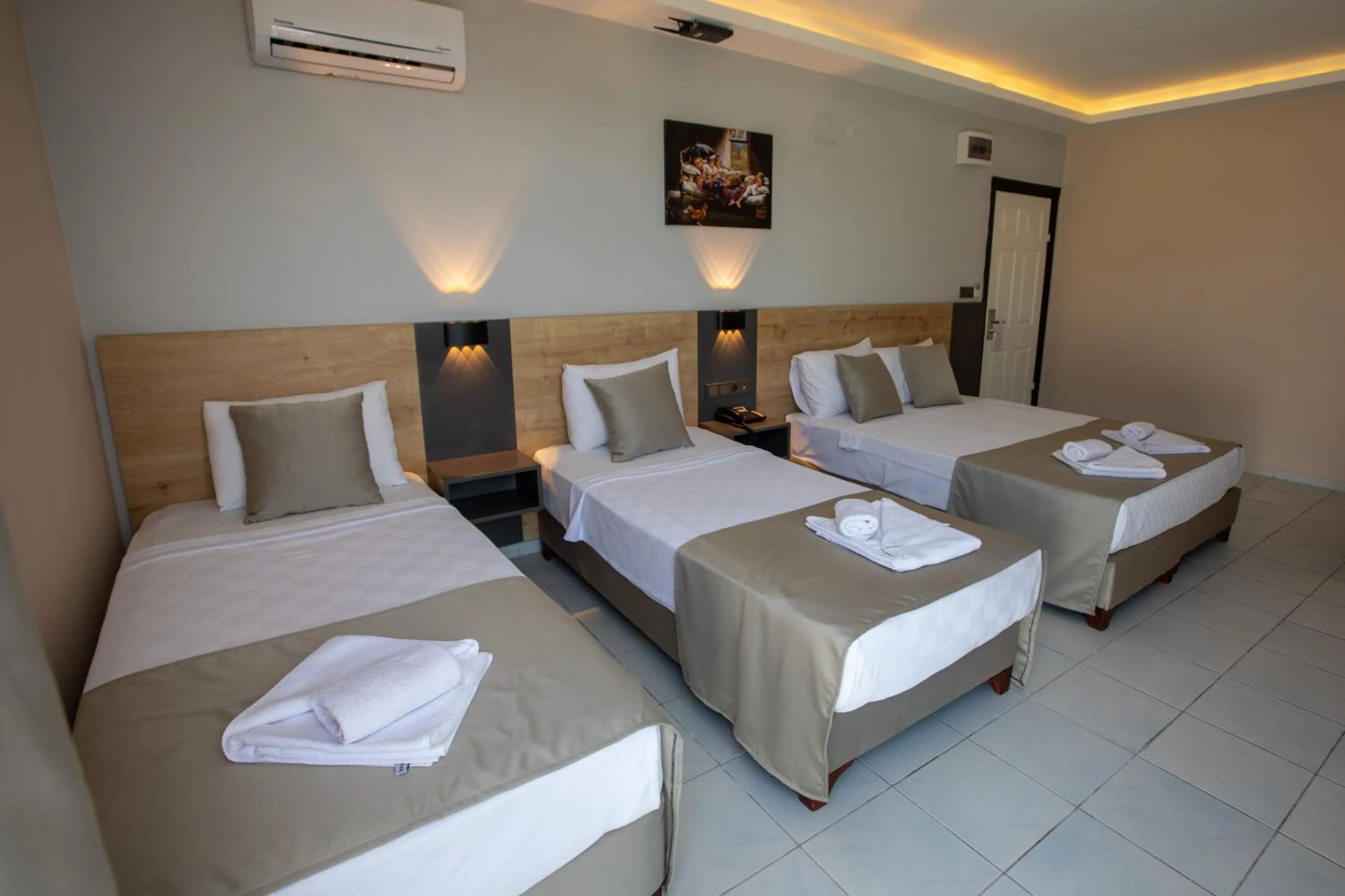 Bed in Alanya Risus Park Hotel