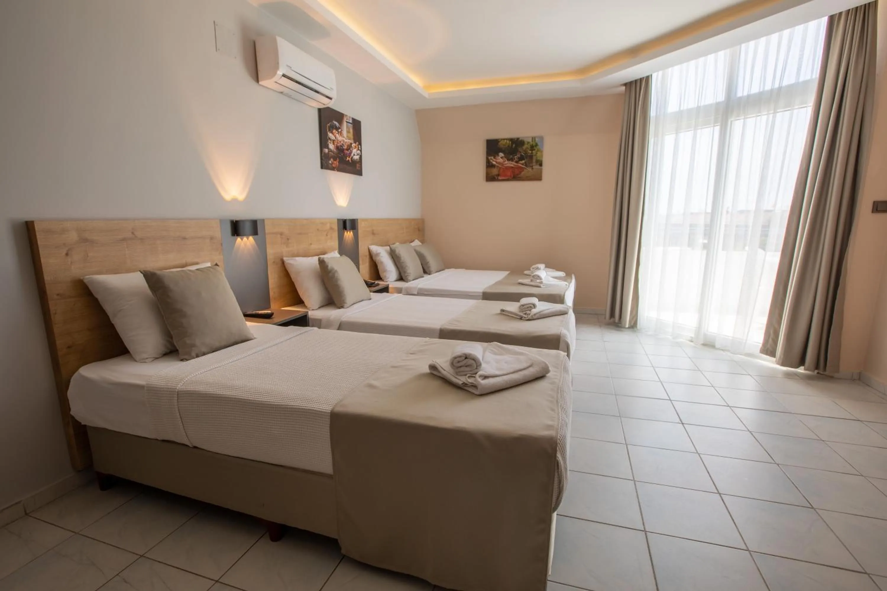 Bed in Alanya Risus Park Hotel