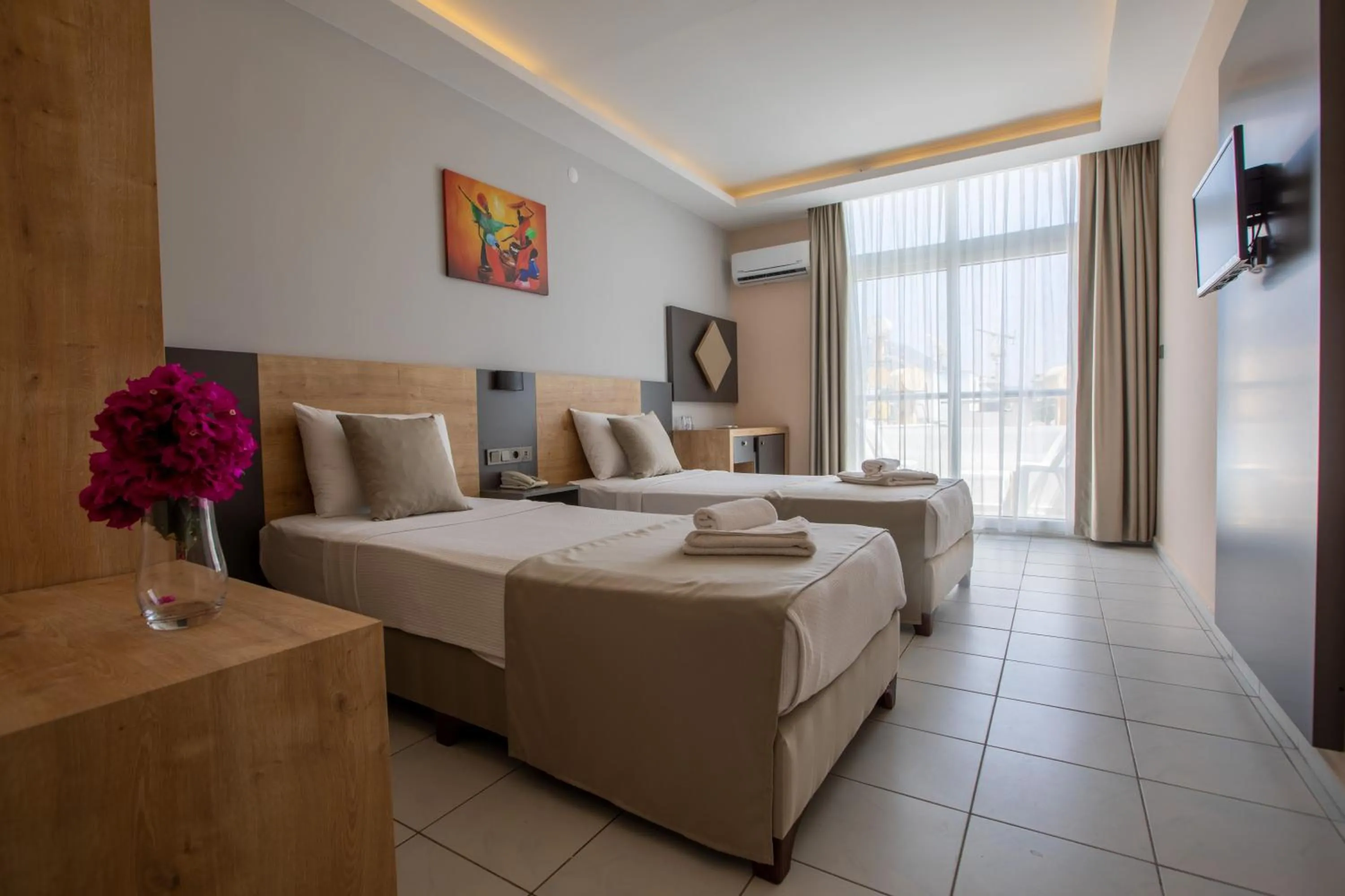 Bed in Alanya Risus Park Hotel