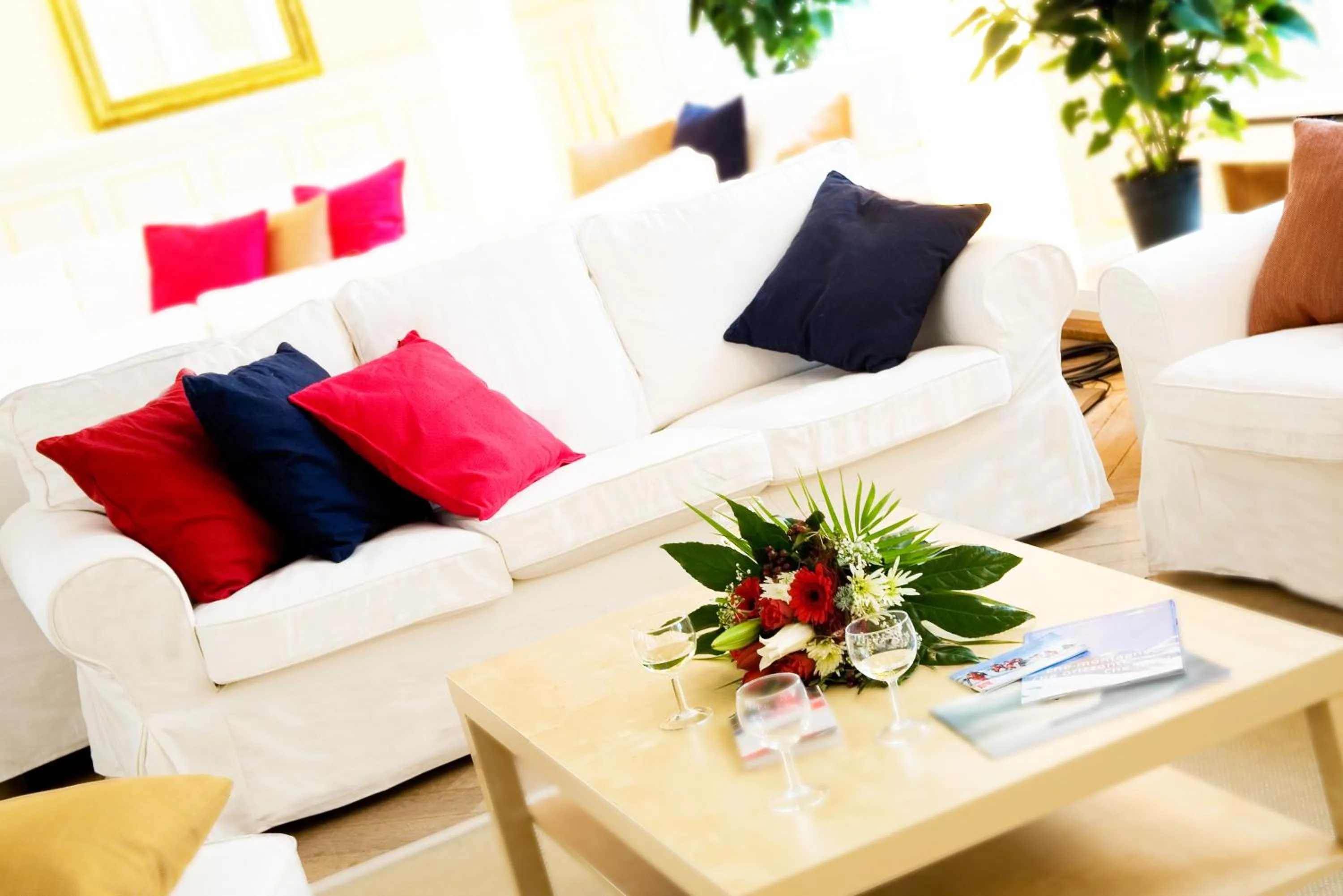 Living room in Maloja Palace Suites CO2-Neutral