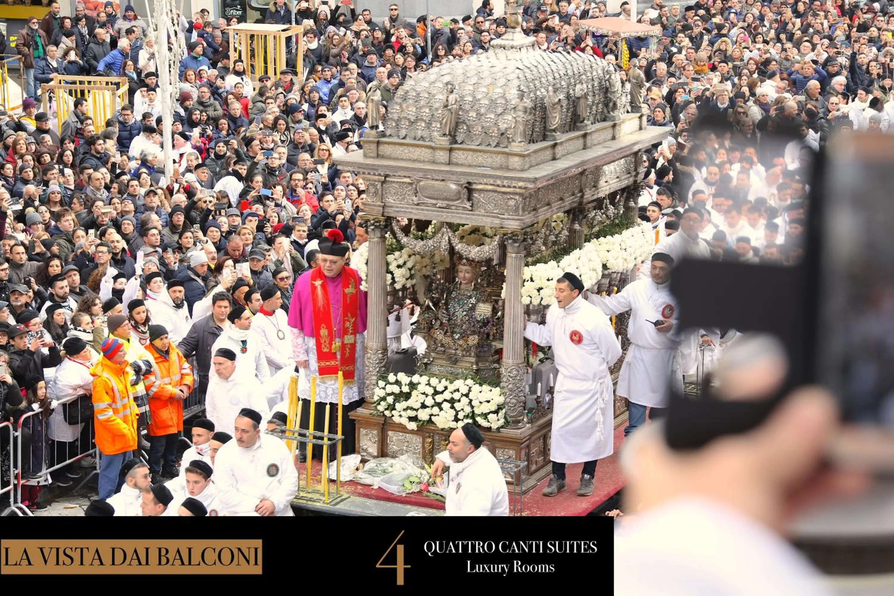 City view in Quattro Canti Suites