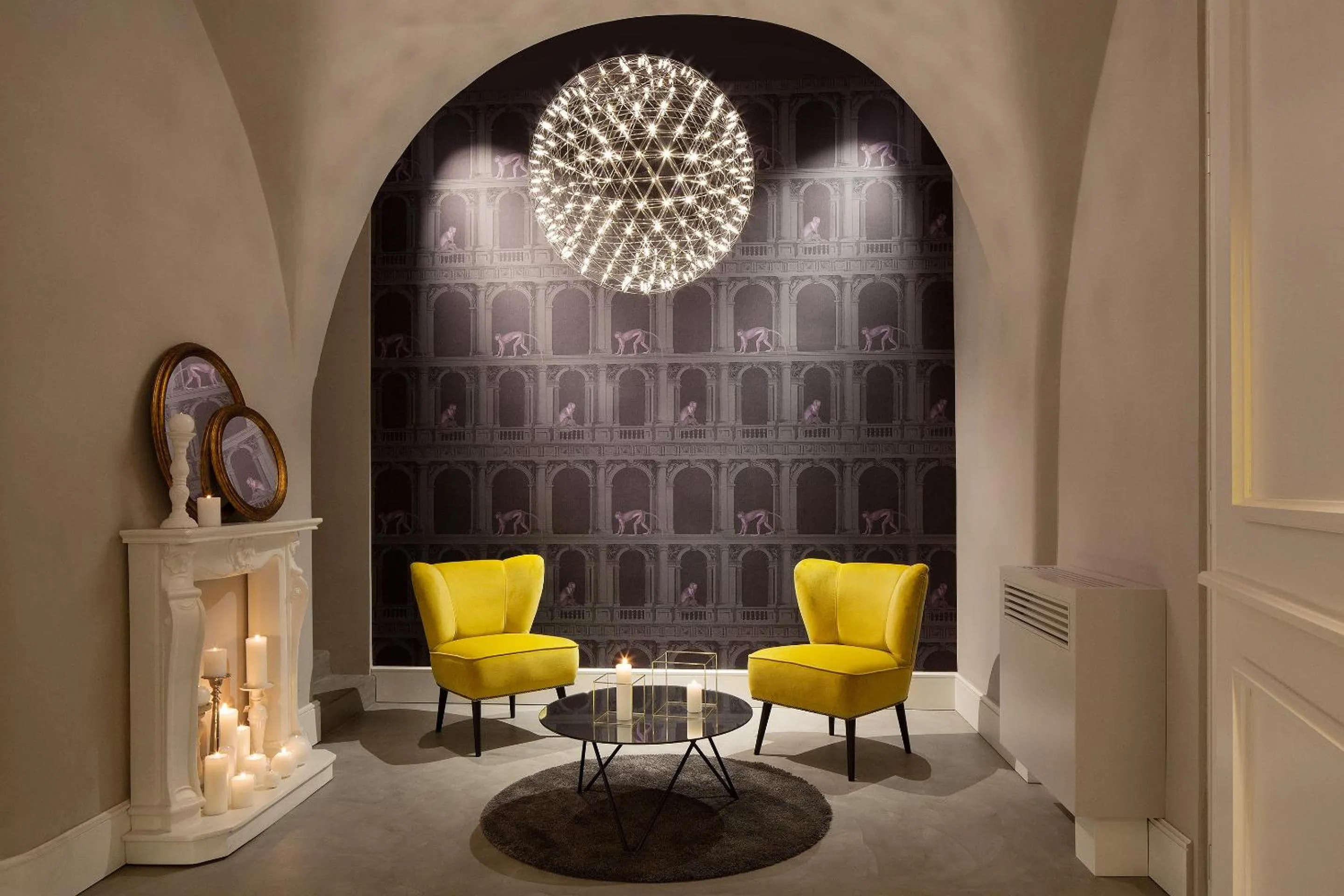 Living room in Quattro Canti Suites