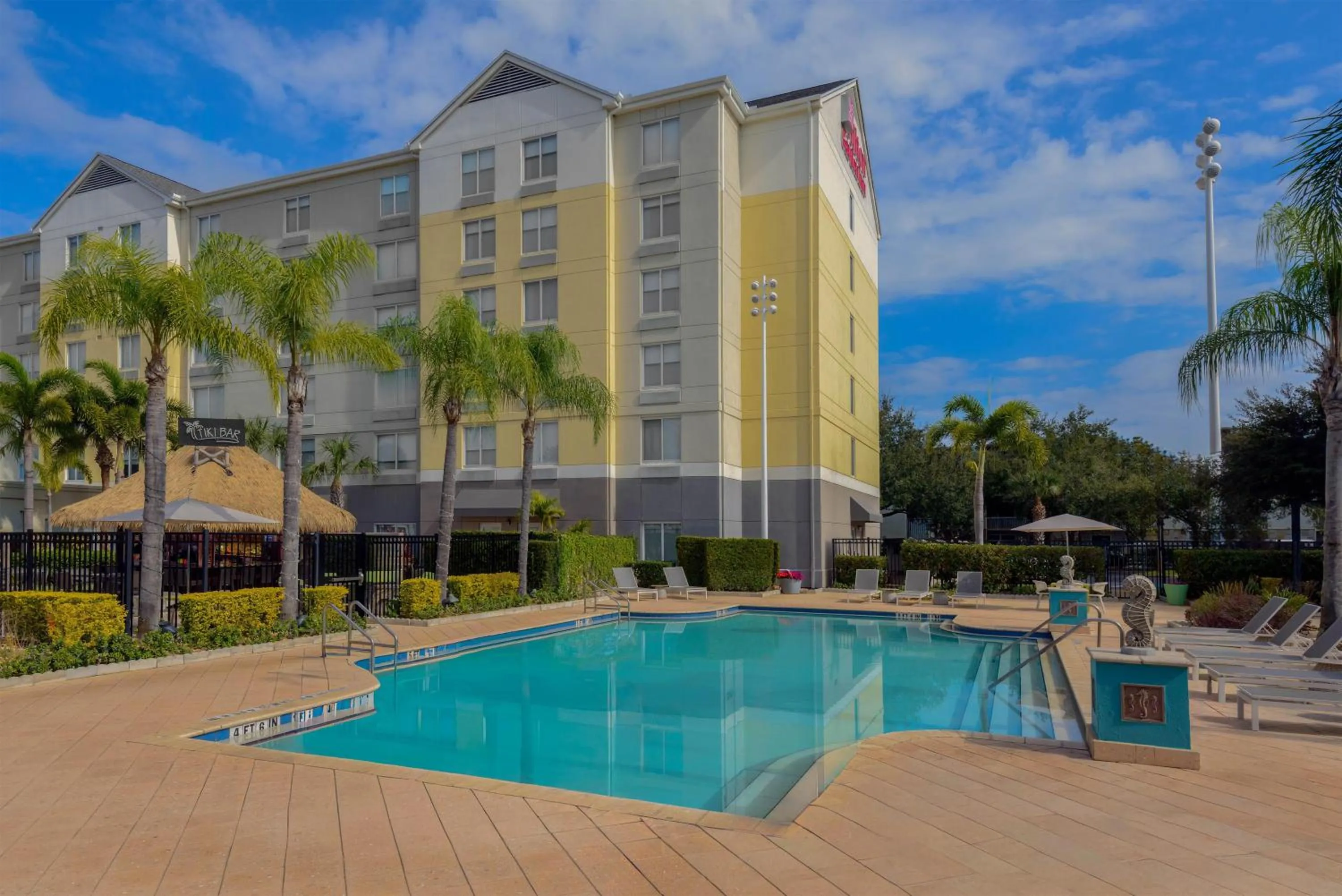 Pool view in Hilton Garden Inn Orlando International Drive North