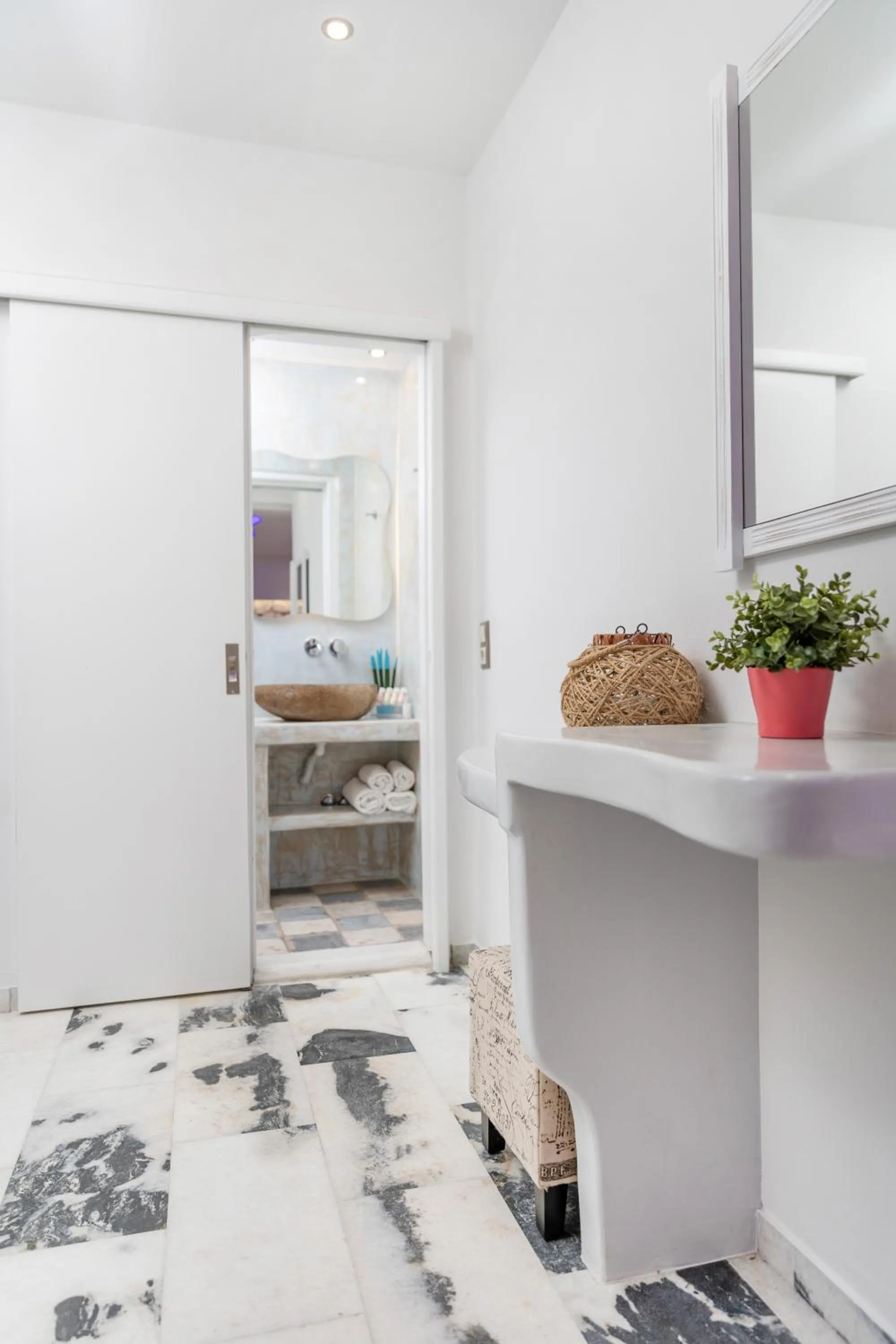 Bed in Katerina Roza Studios - Heartfelt Hospitality in the City