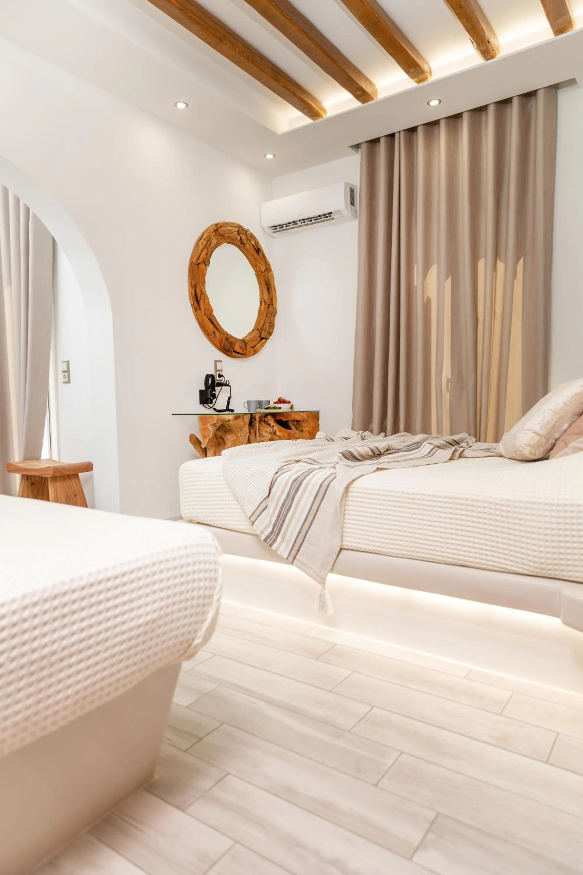 Bed in Katerina Roza Studios - Heartfelt Hospitality in the City