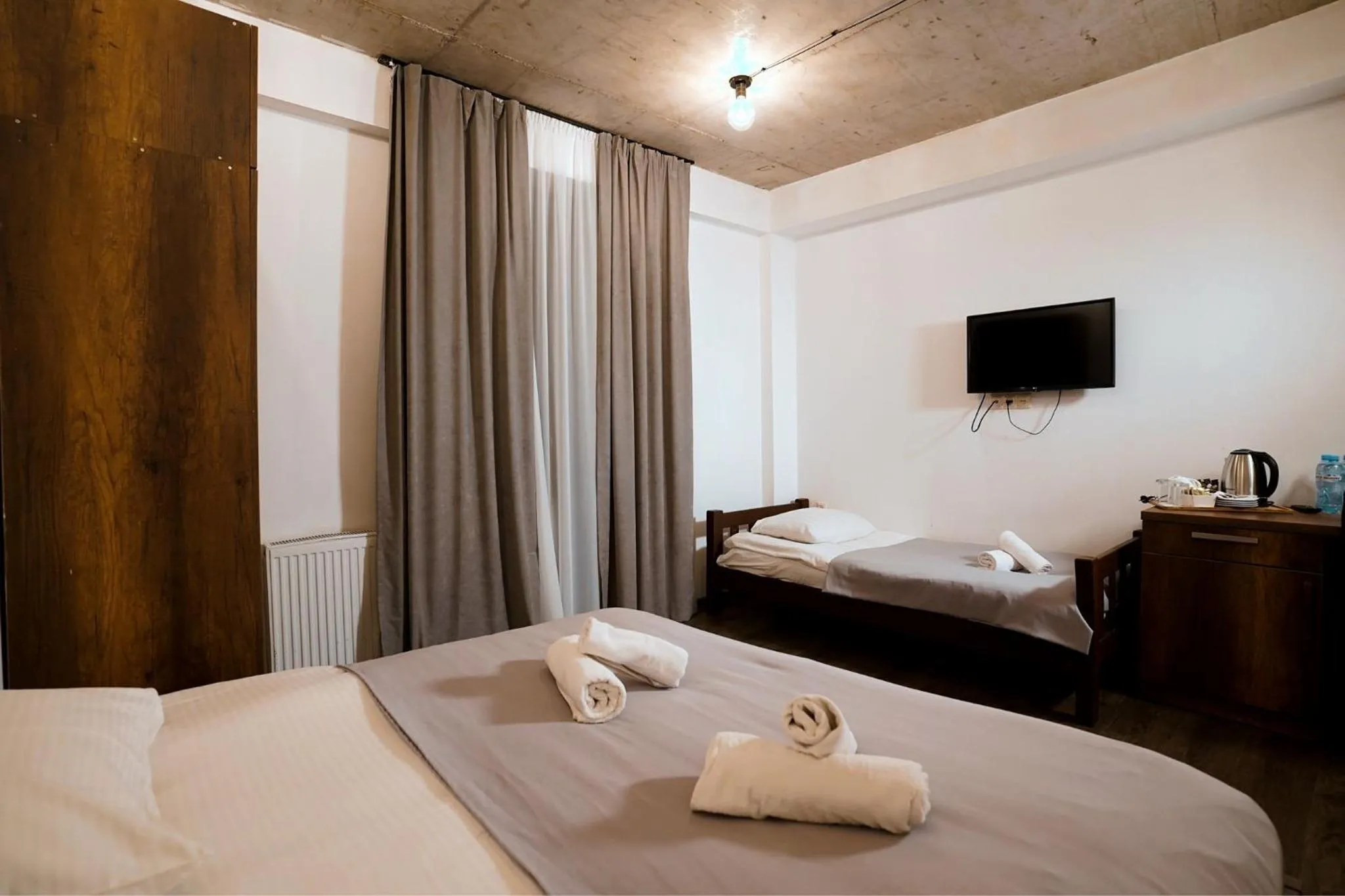 Bed in Loft Hotel Bakuriani