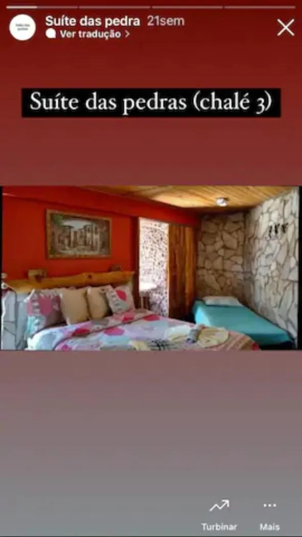 Bed in Pousada Casa Fazenda do Rio