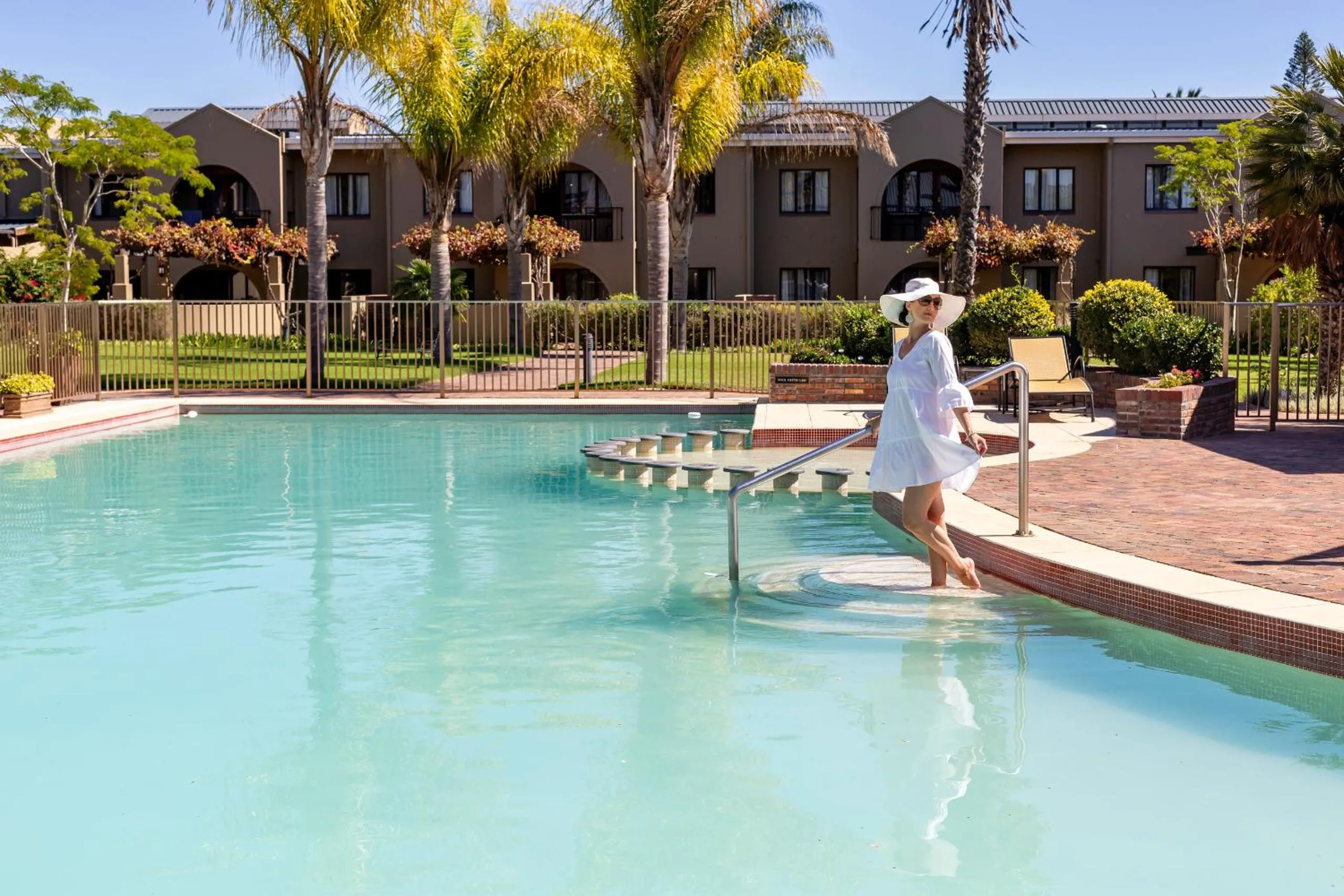 Swimming pool in Devonvale Golf & Wine Estate
