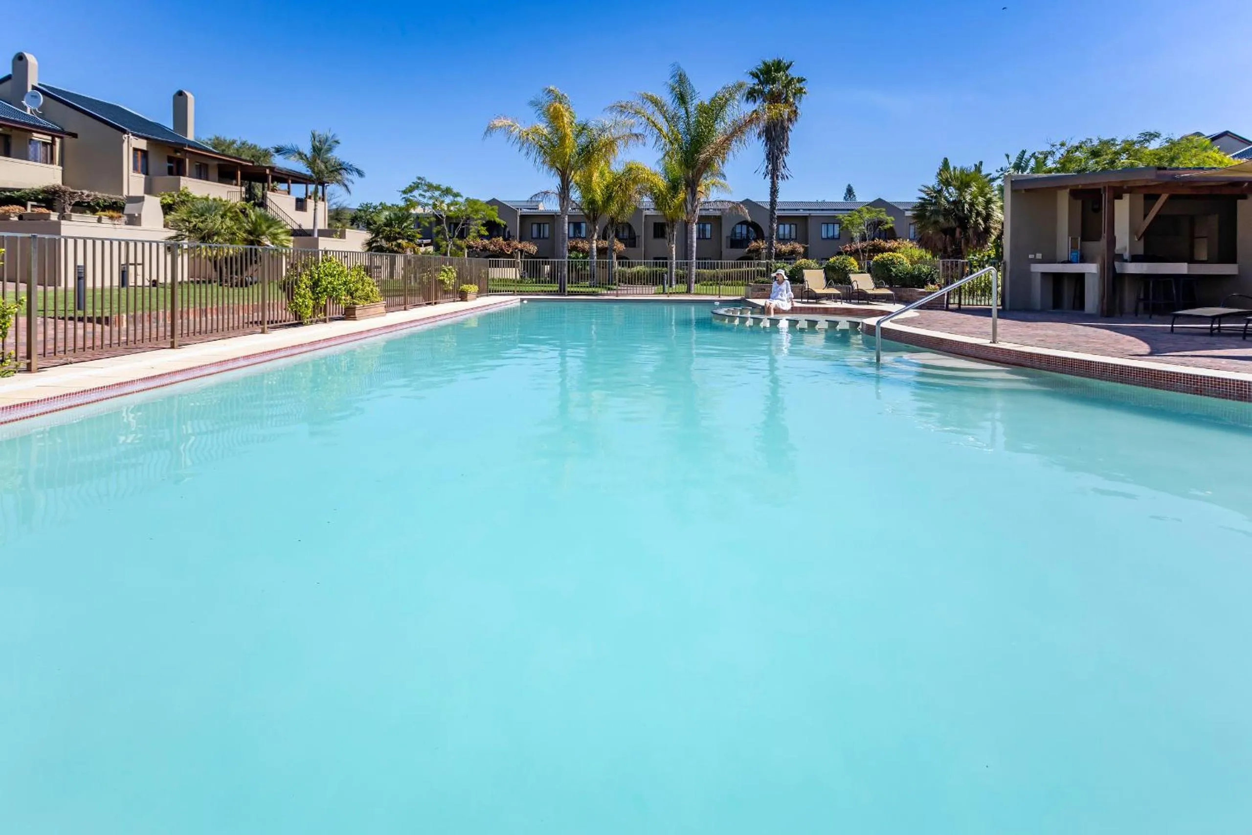 Pool view in Devonvale Golf & Wine Estate