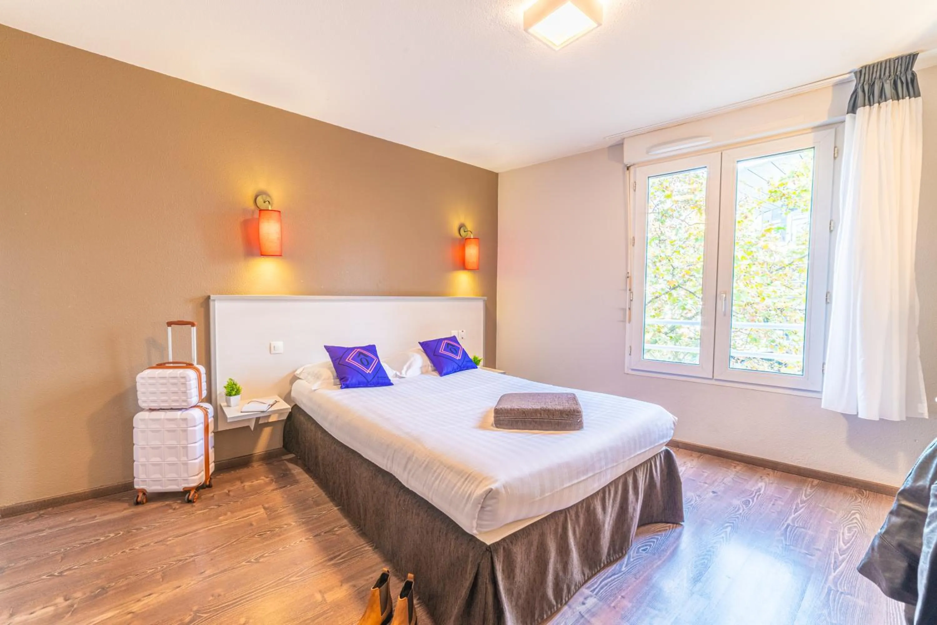 Bed in Résidence Montempô Appart'Hôtel Lyon Part Dieu