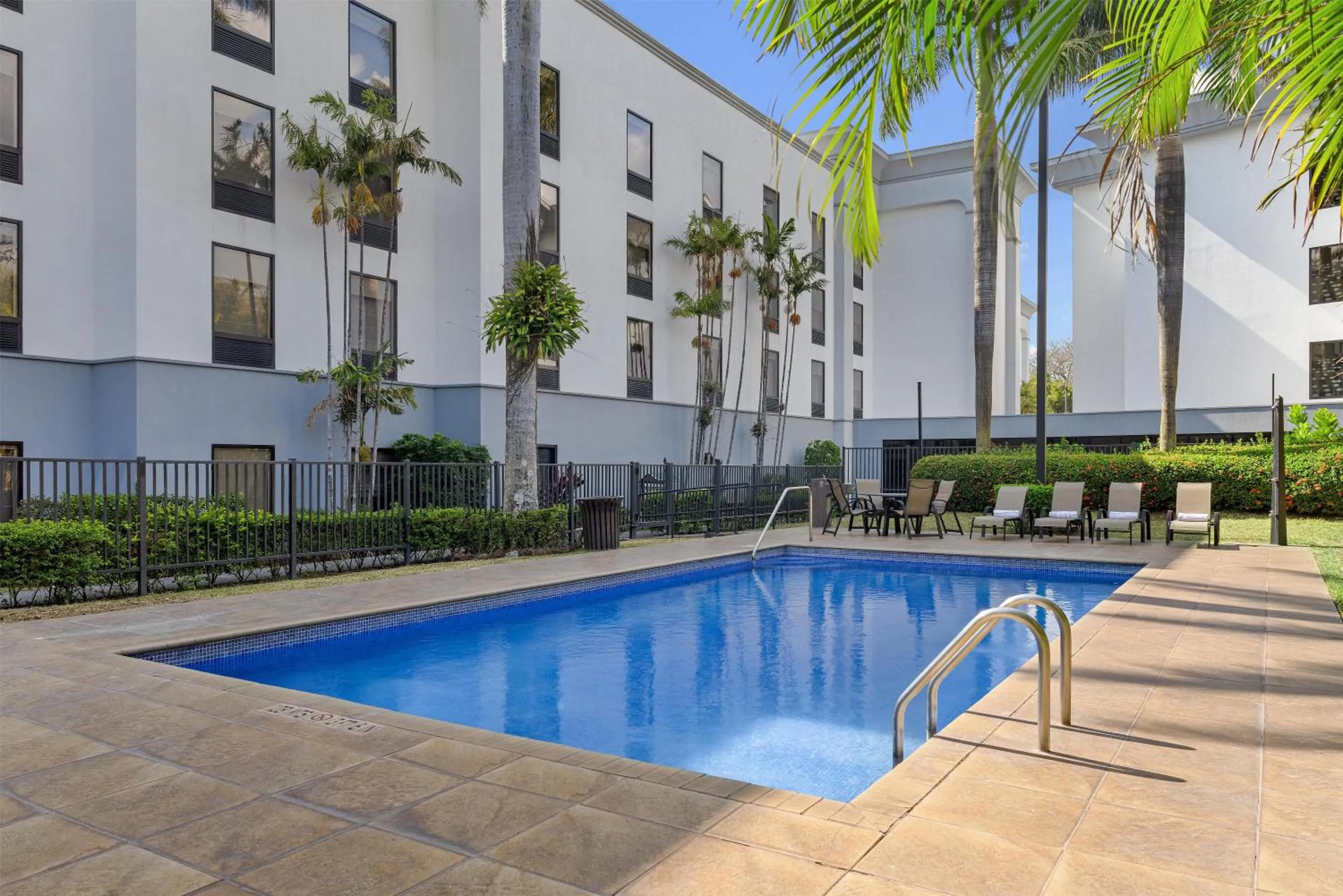 Pool view in Hampton By Hilton San Jose Airport Costa Rica
