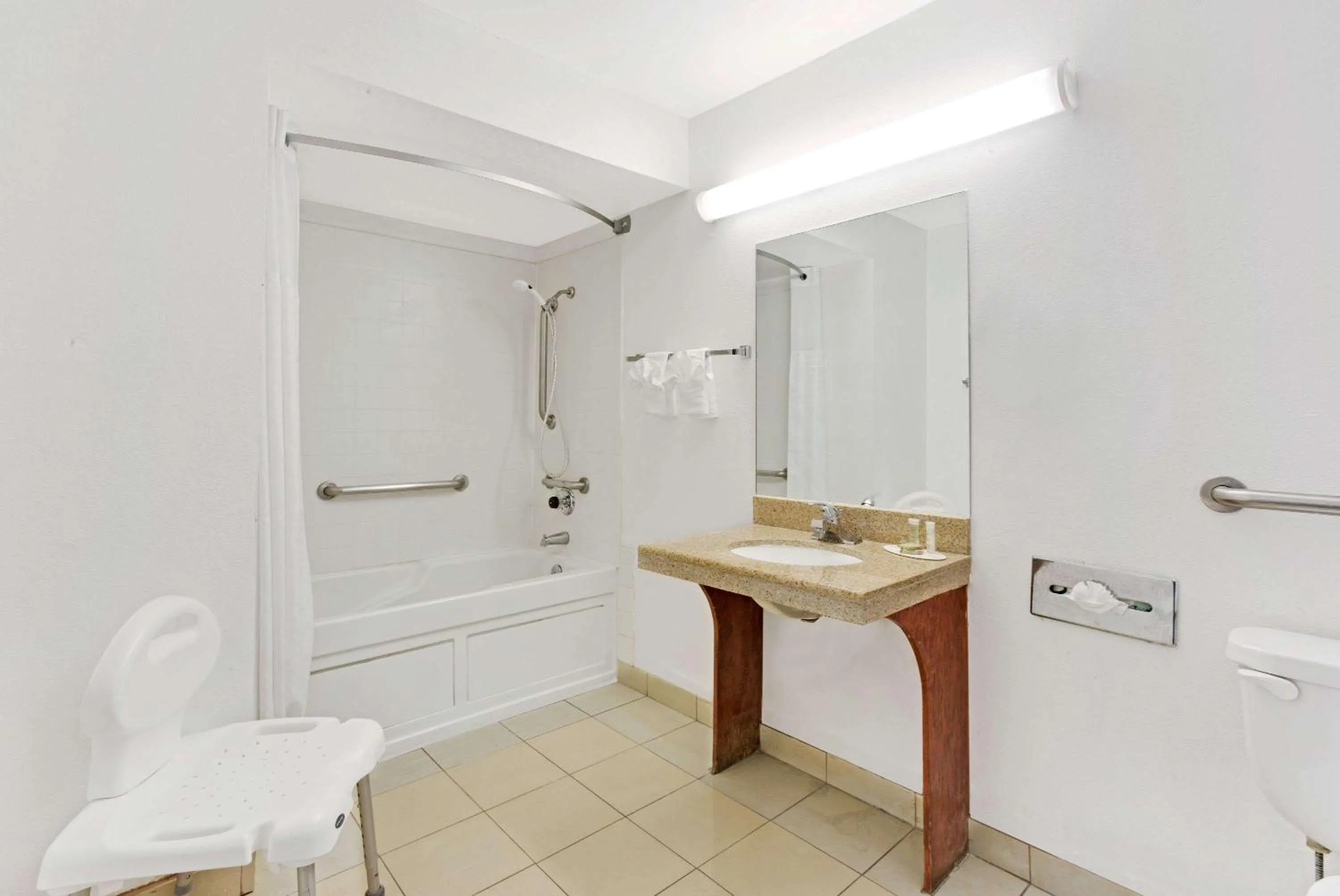 Bathroom in Super 8 by Wyndham Tucson Downtown Convention Center