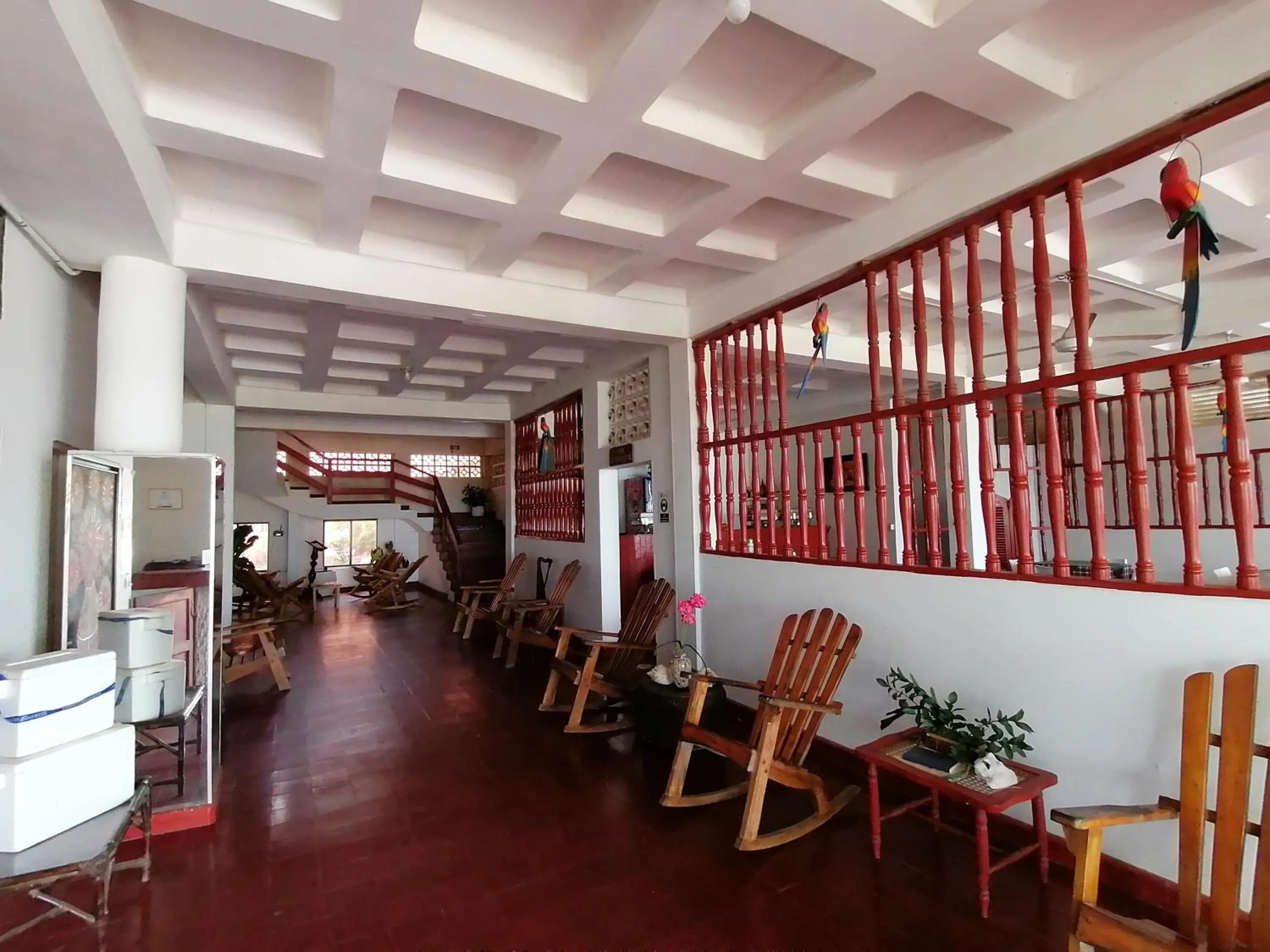 Seating area in Hotel Montecarlo Beach