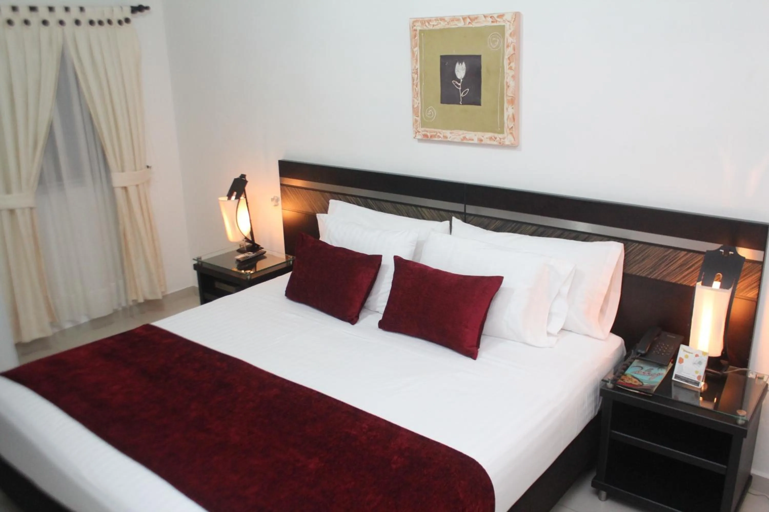 Bed in Hotel San José Plaza