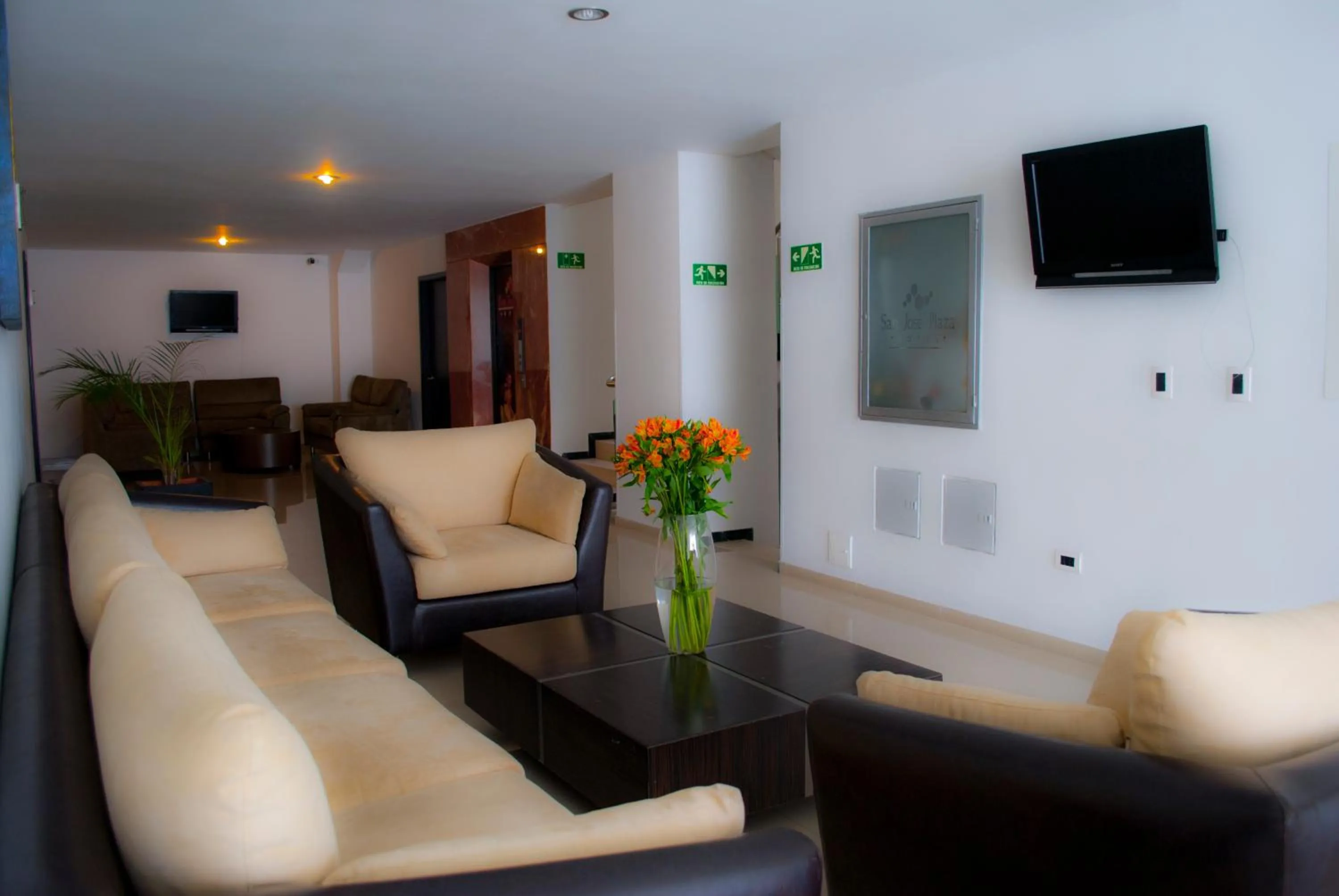 Communal lounge/ TV room in Hotel San José Plaza
