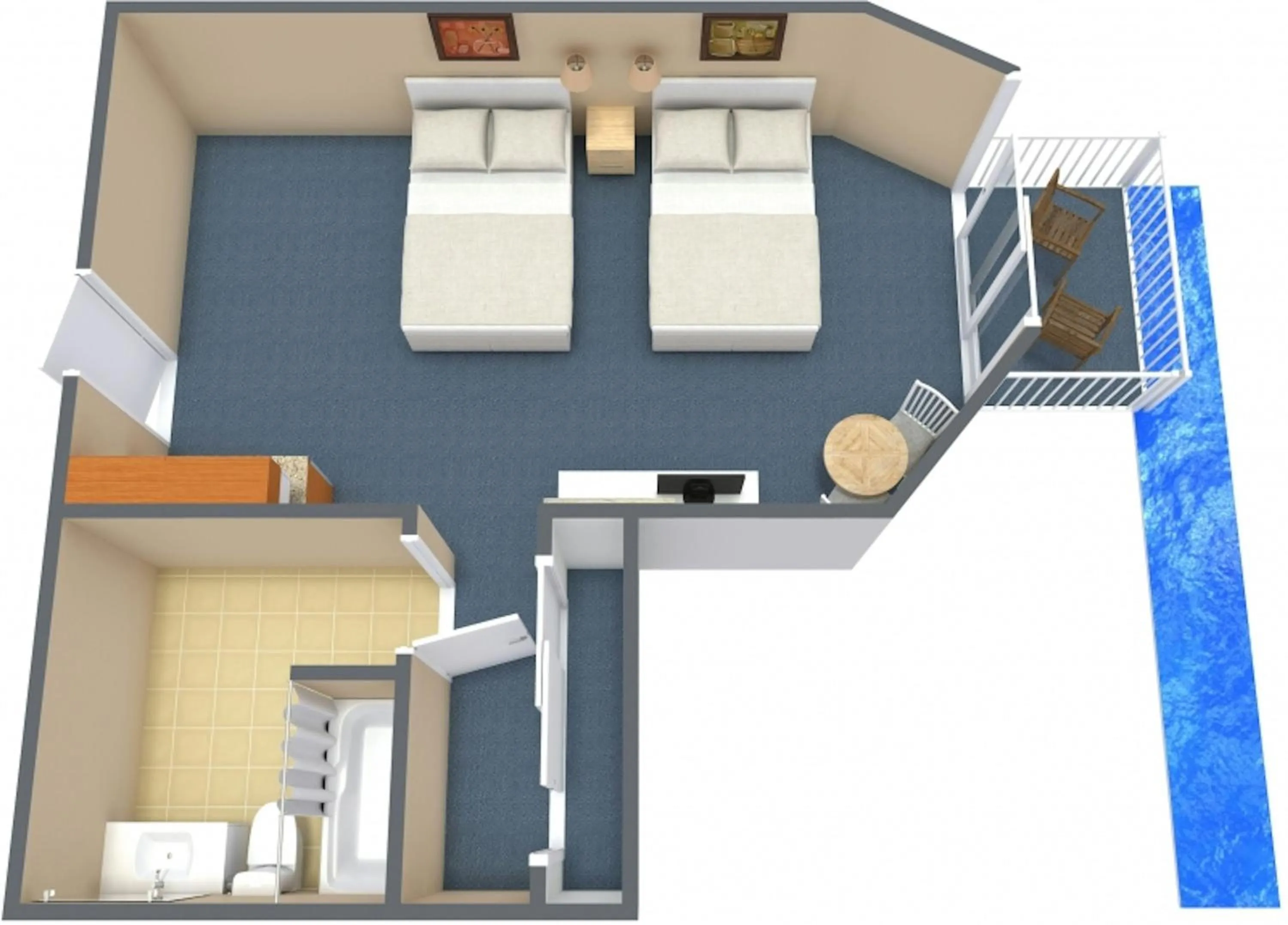 Floor plan in The Strand - A Boutique Resort