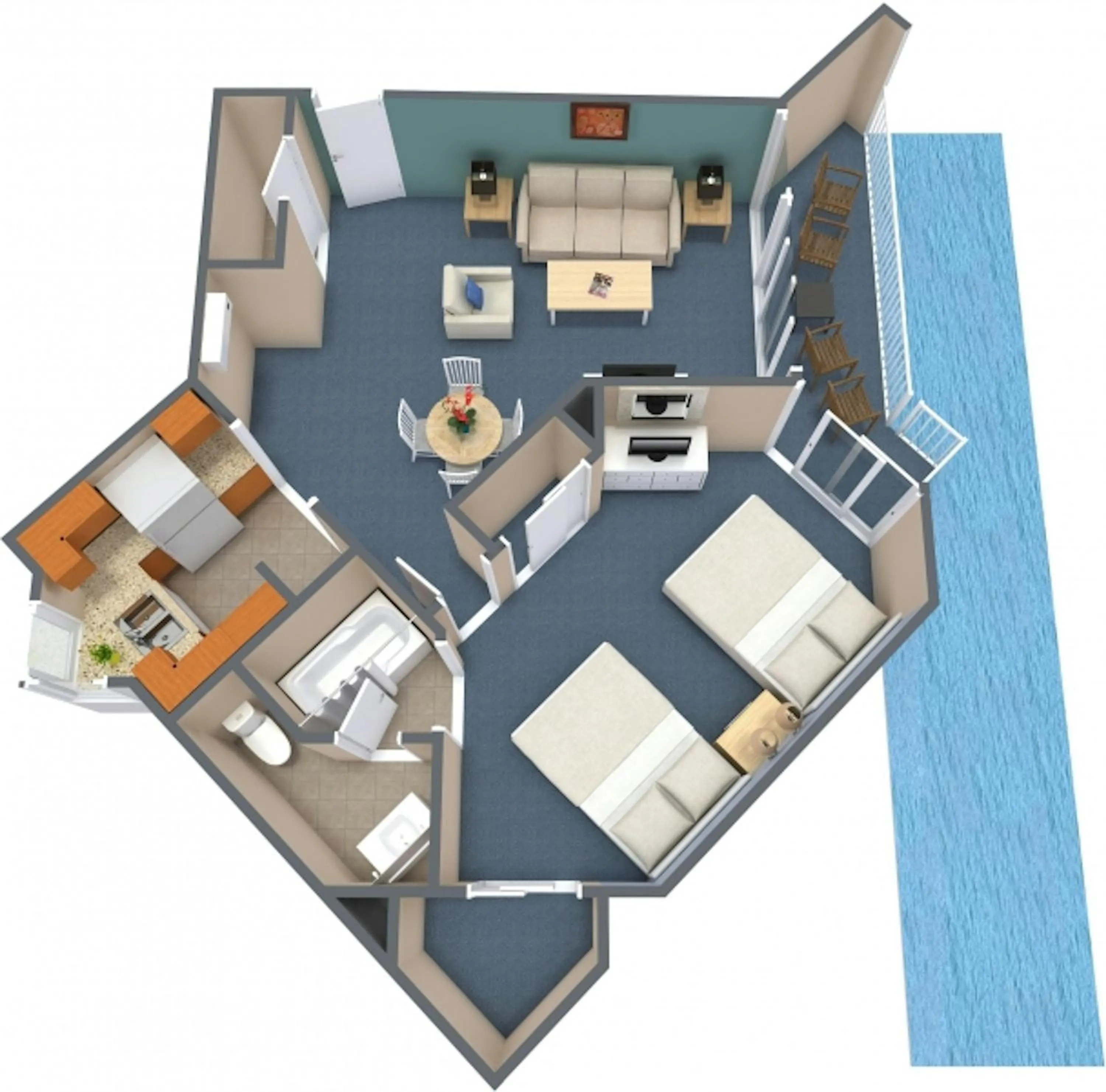 Floor plan in The Strand - A Boutique Resort