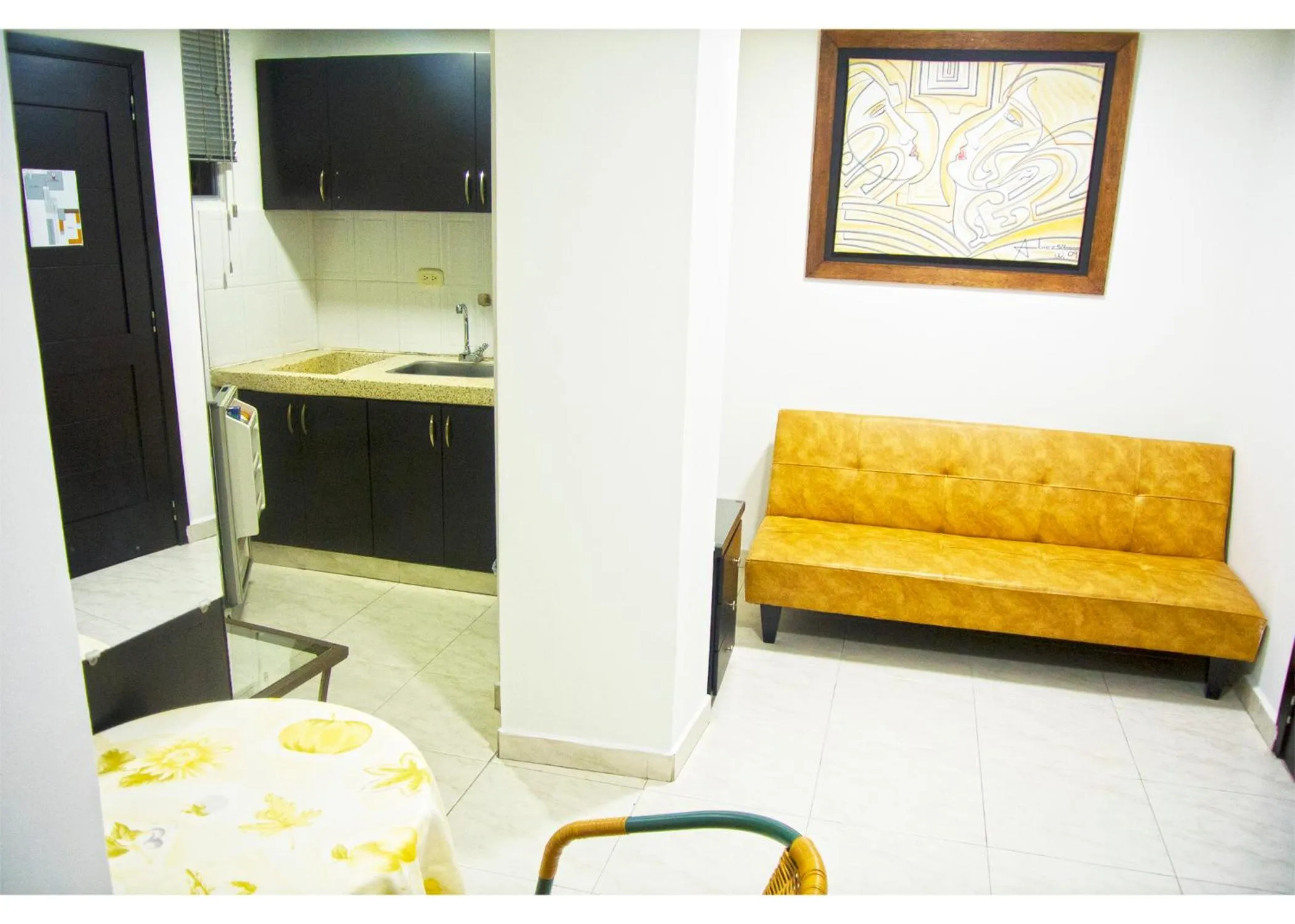 Kitchen or kitchenette in Hotel San Martin