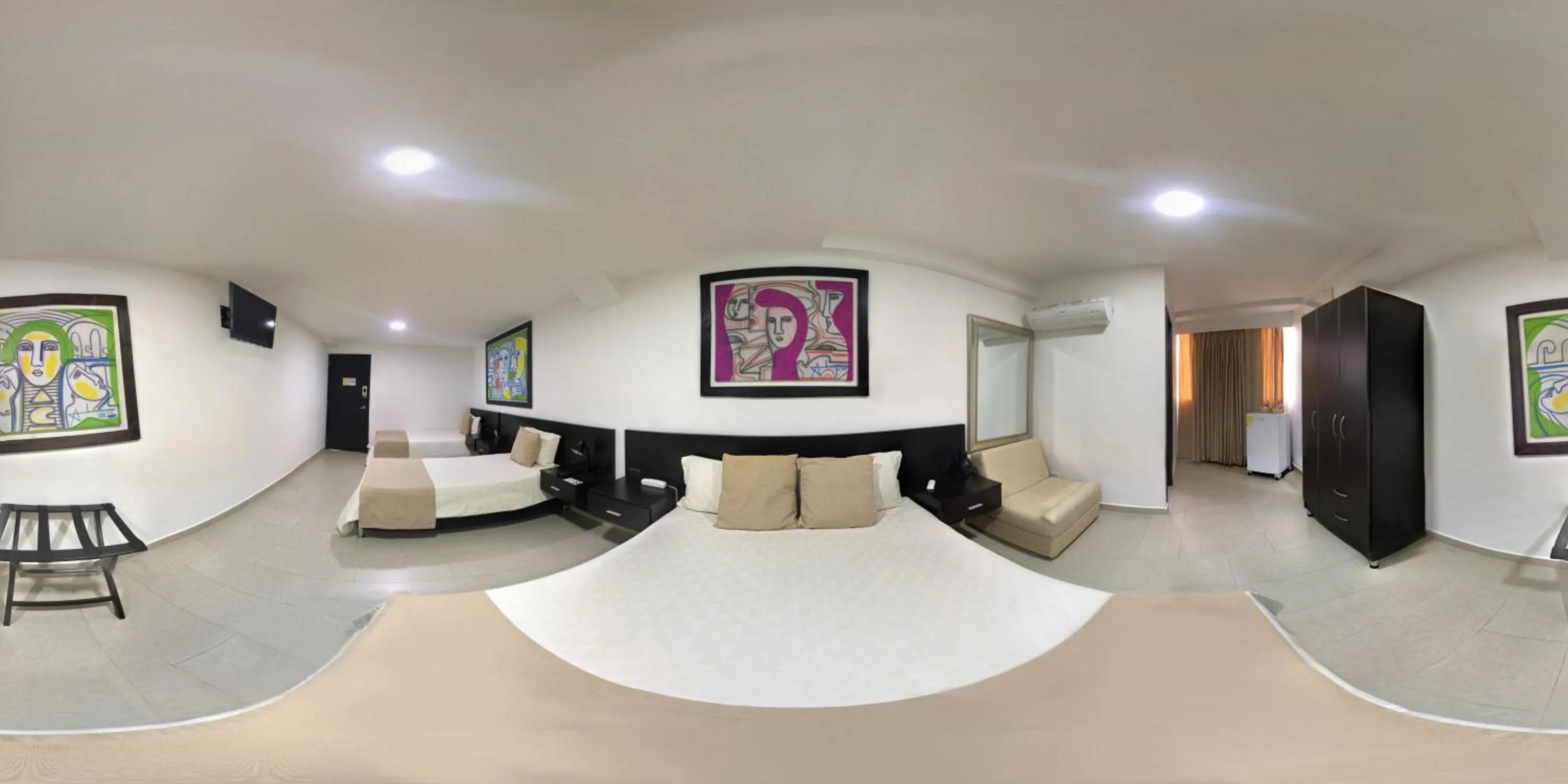 Bed in Hotel San Martin