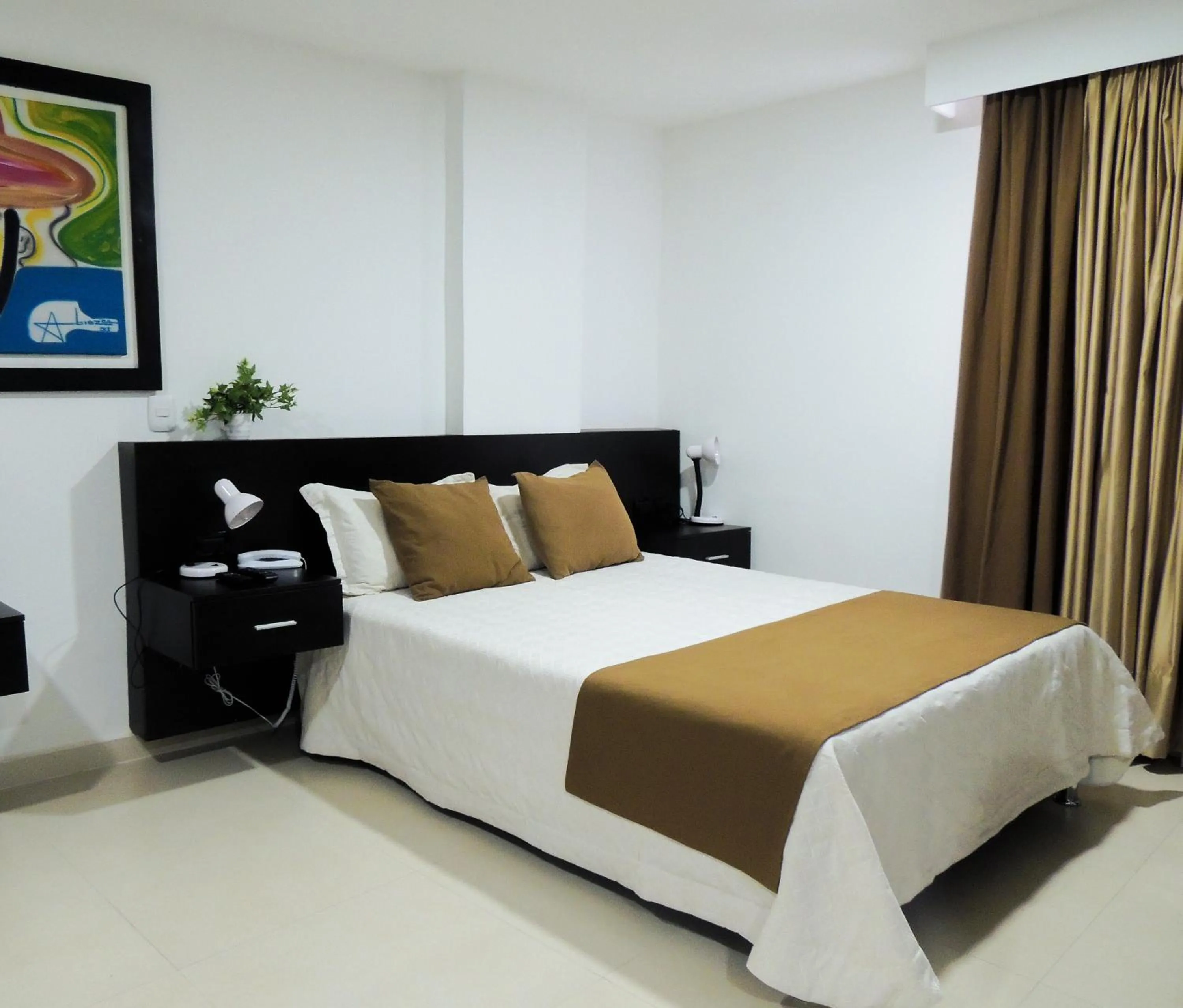 Bed in Hotel San Martin