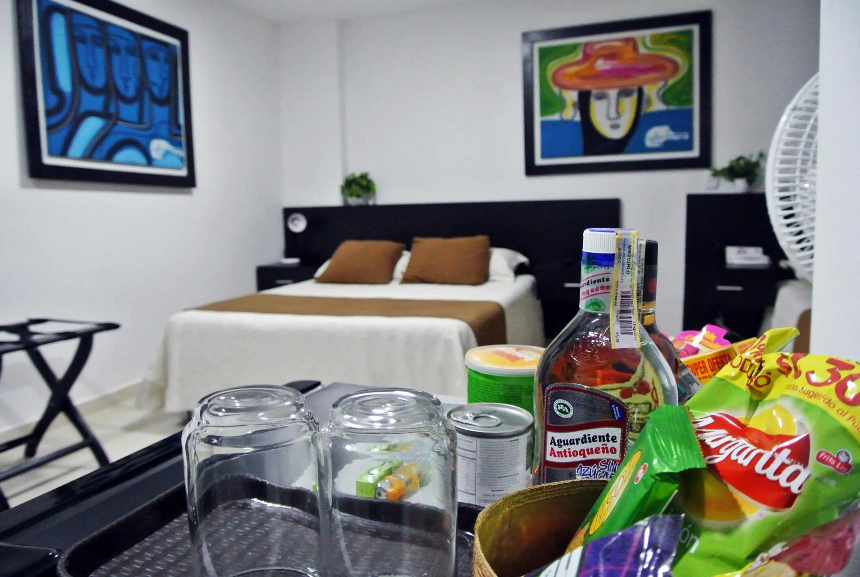 Bedroom, Bed in Hotel San Martin